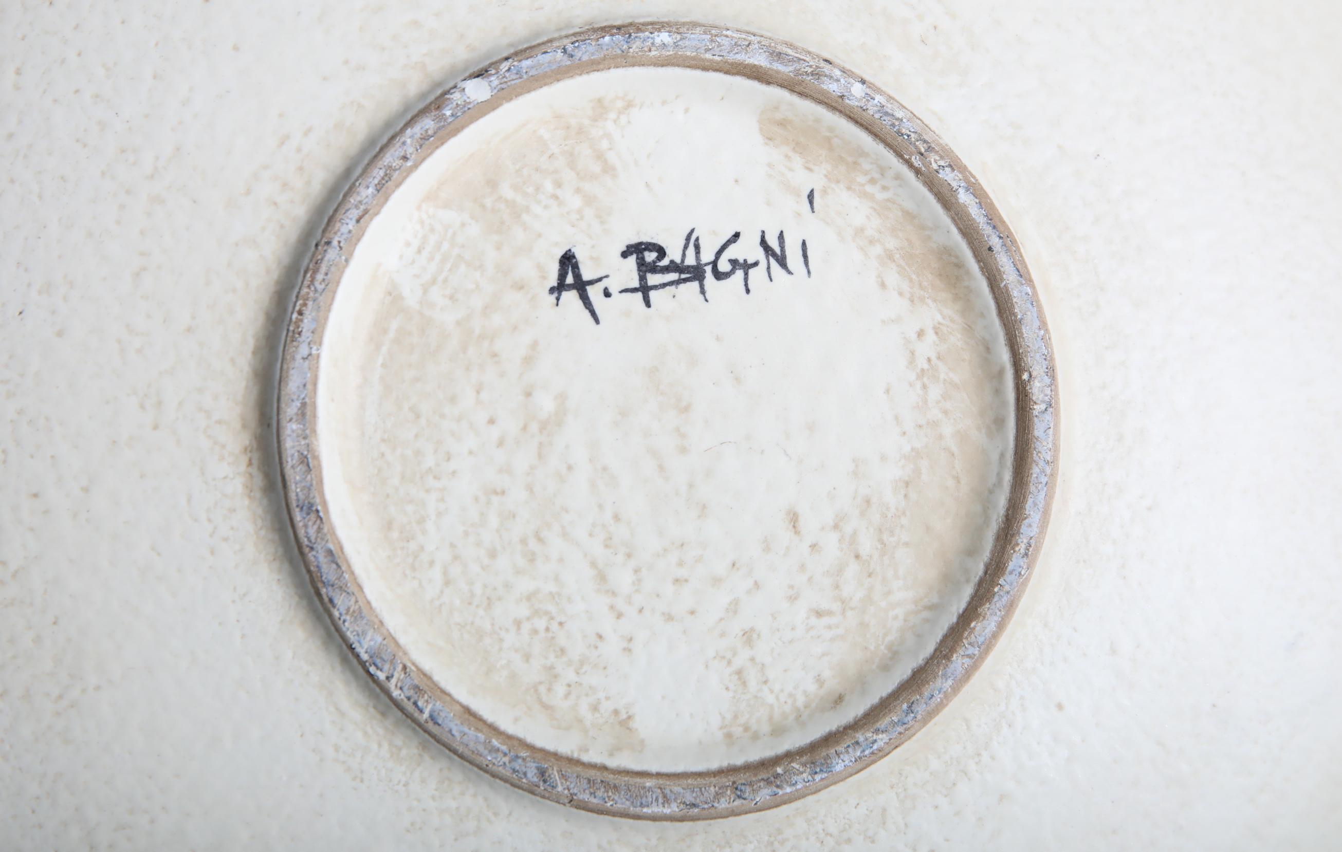 Cuenco de cerámica de Alvino Bagni, Italia, 1970 en Bueno estado para la venta en Stockholm, SE