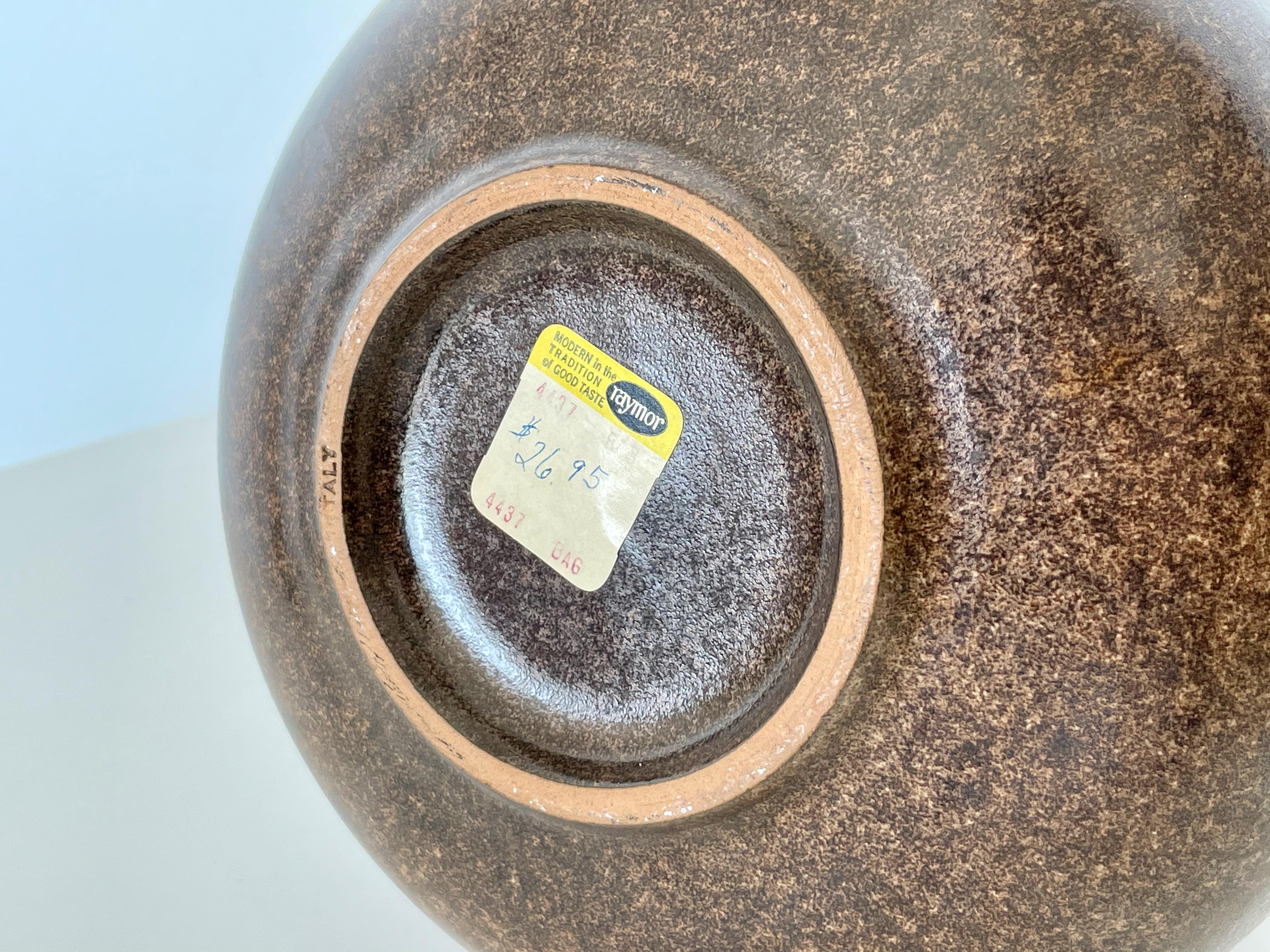 Albino Bagni Earthtone ceramic vase.