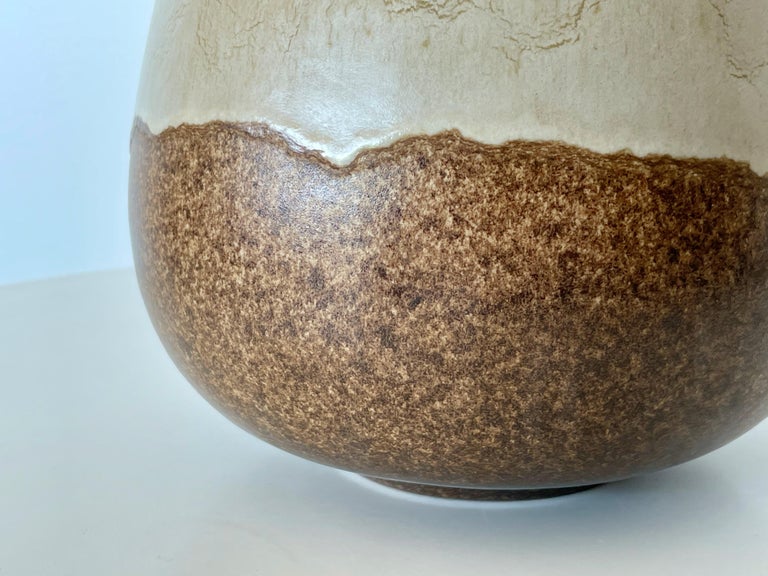 20th Century Alvino Bagni for Raymor Earth Tone Ceramic Vase For Sale