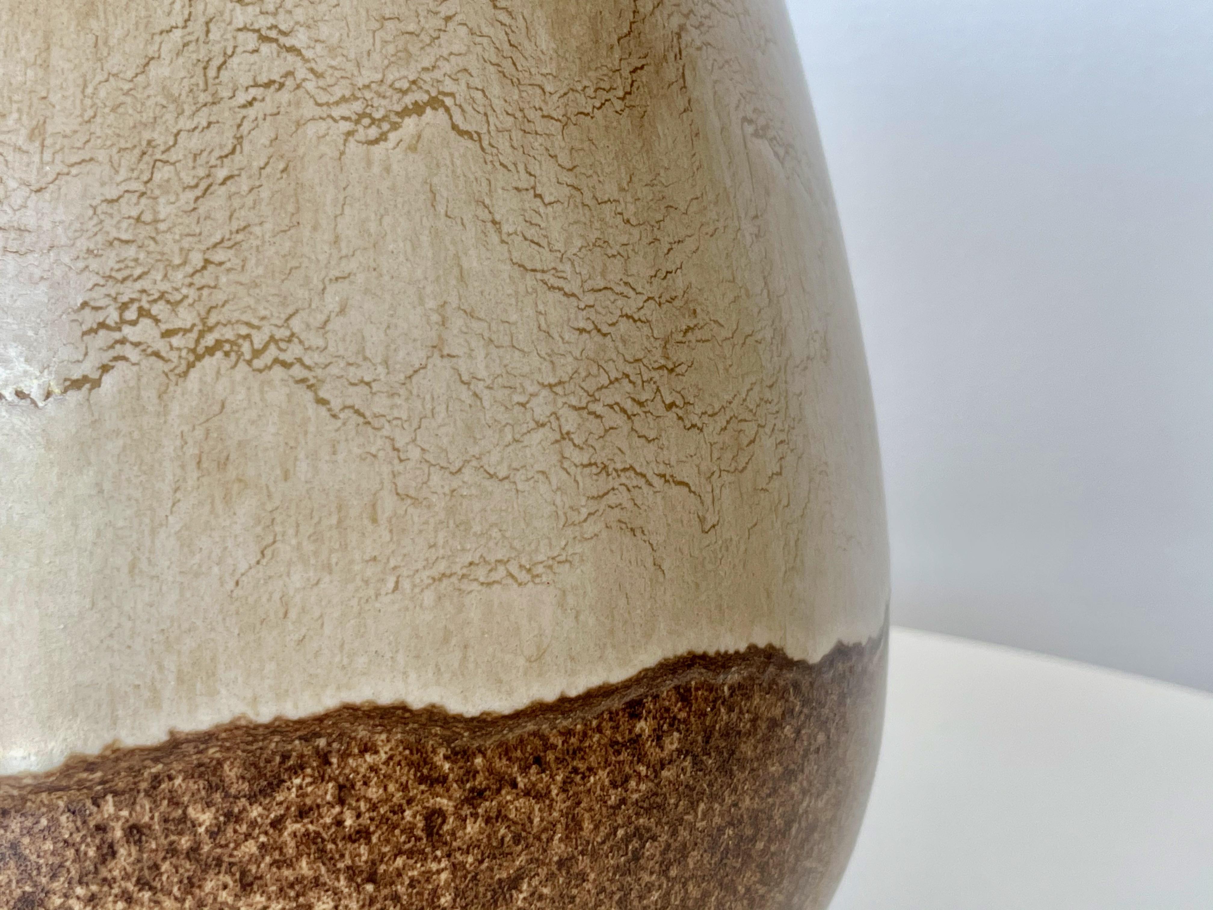 Alvino Bagni for Raymor Earth Tone Ceramic Vase For Sale 1