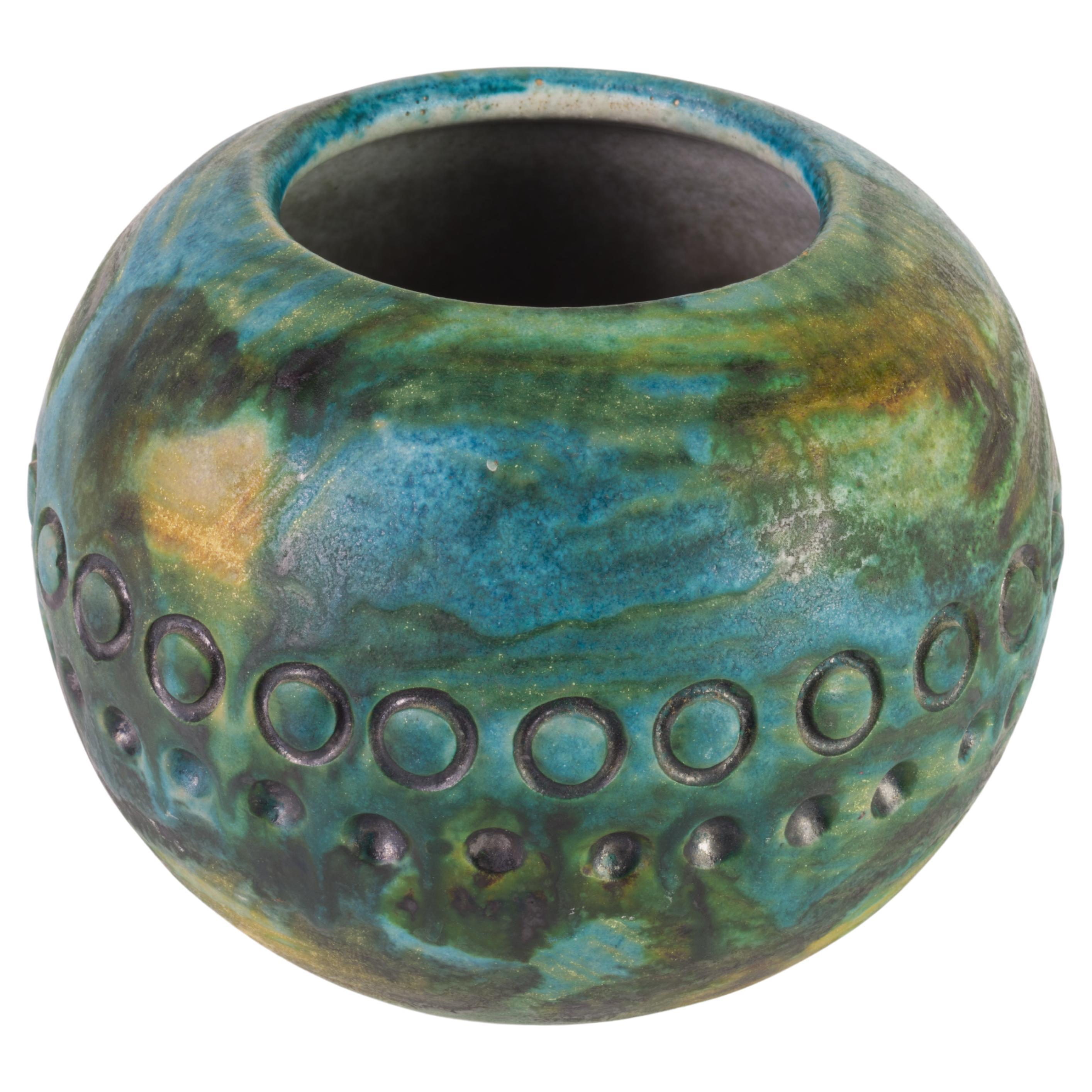 Alvino Bagni for Raymor Italy Sea Garden Vase Vessel Ceramic 1960s For Sale