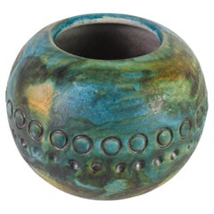 Vintage Alvino Bagni for Raymor Italy Sea Garden Vase Vessel Ceramic 1960s