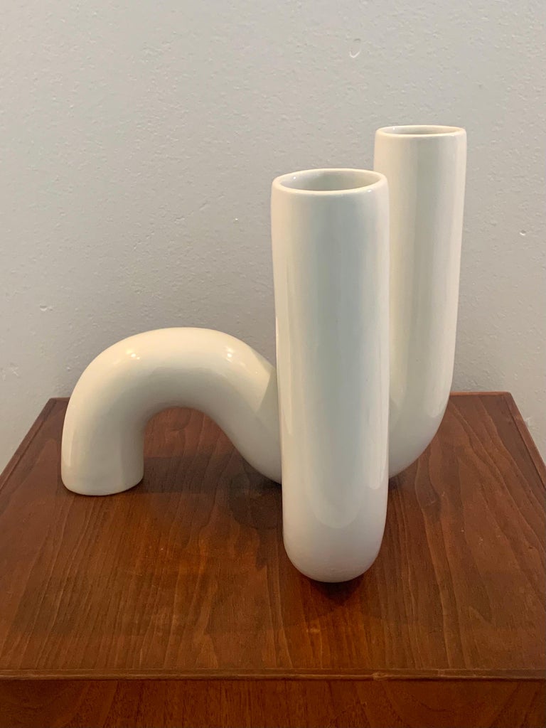 Alvino Bagni for Raymor “Tubo” Vases, Pair For Sale 1