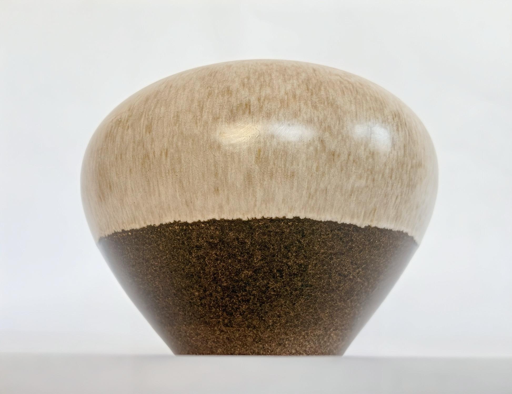 Vaso Alvino Bagni per Raymor, Ceramica, Marrone, Beige, Firmato in vendita 3