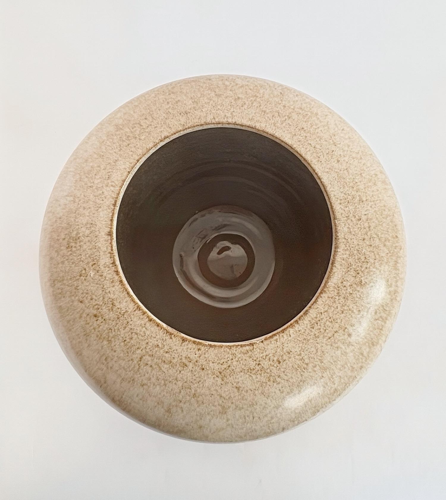 Vaso Alvino Bagni per Raymor, Ceramica, Marrone, Beige, Firmato in vendita 4