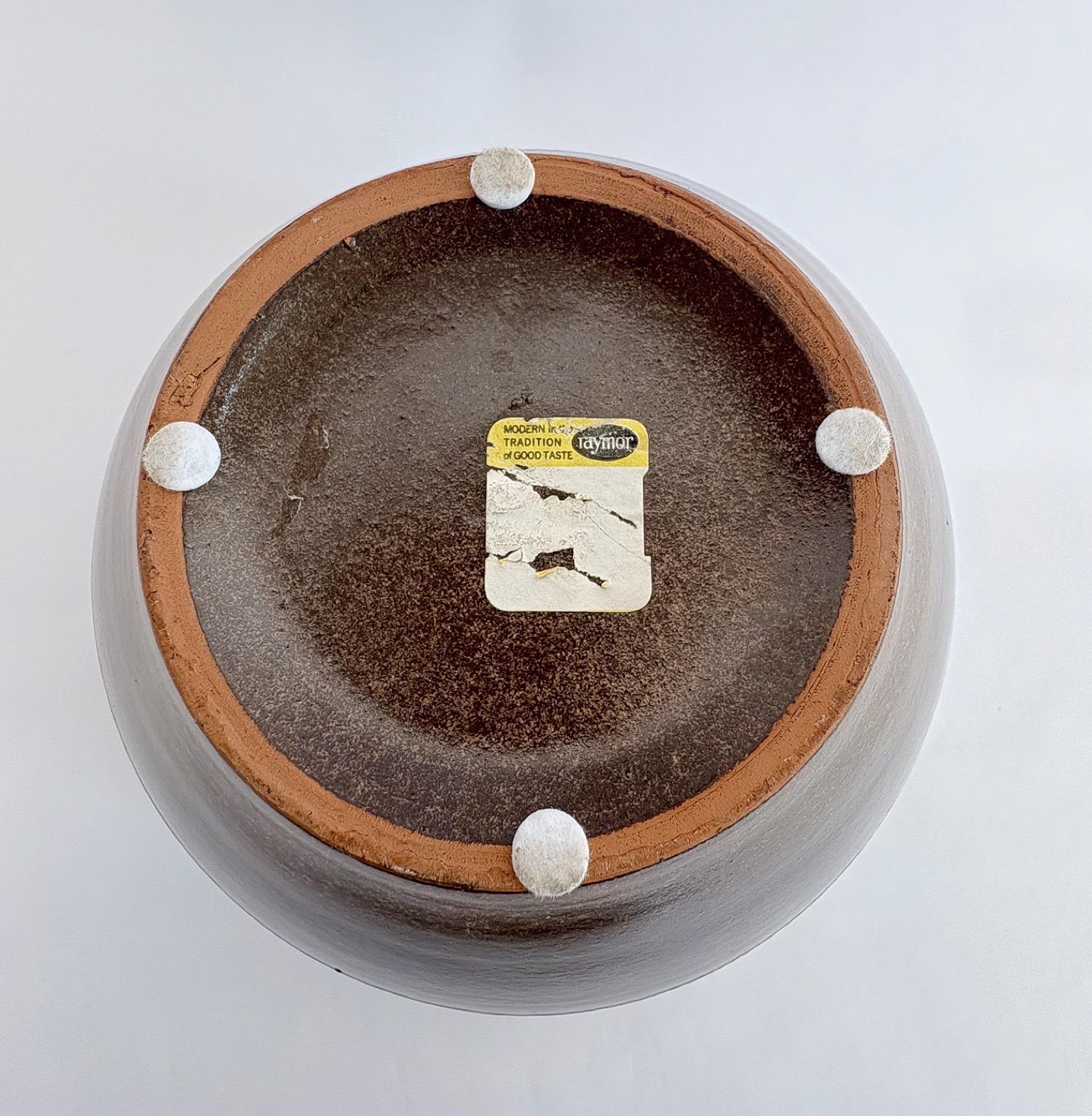 Vaso Alvino Bagni per Raymor, Ceramica, Marrone, Beige, Firmato in vendita 6