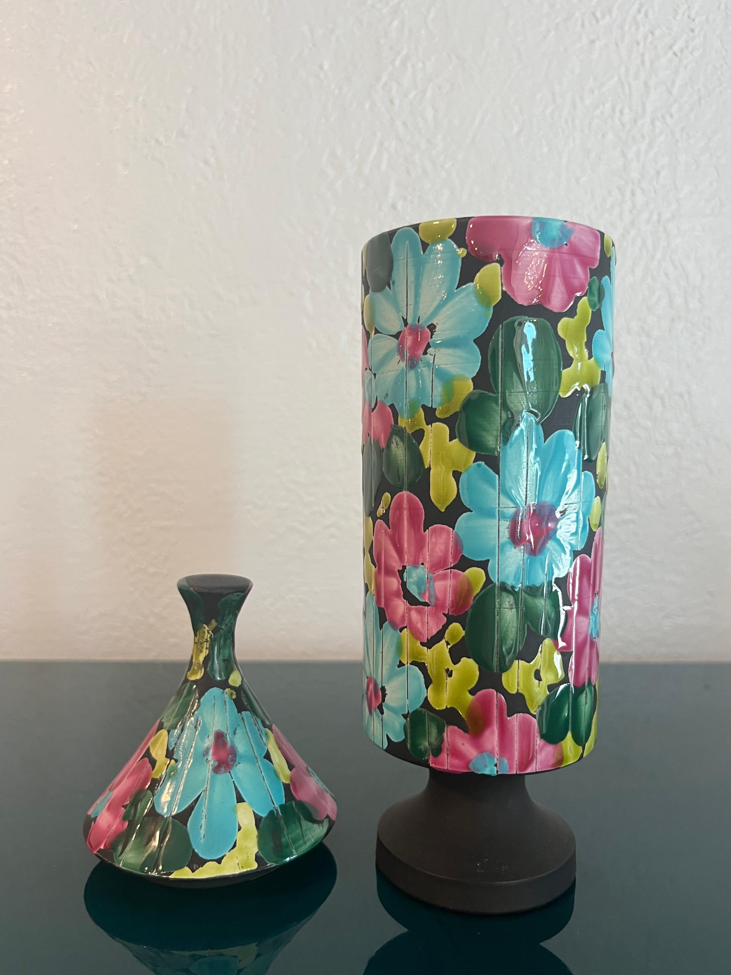 Alvino Bagni Vase mit Deckel (Moderne der Mitte des Jahrhunderts) im Angebot