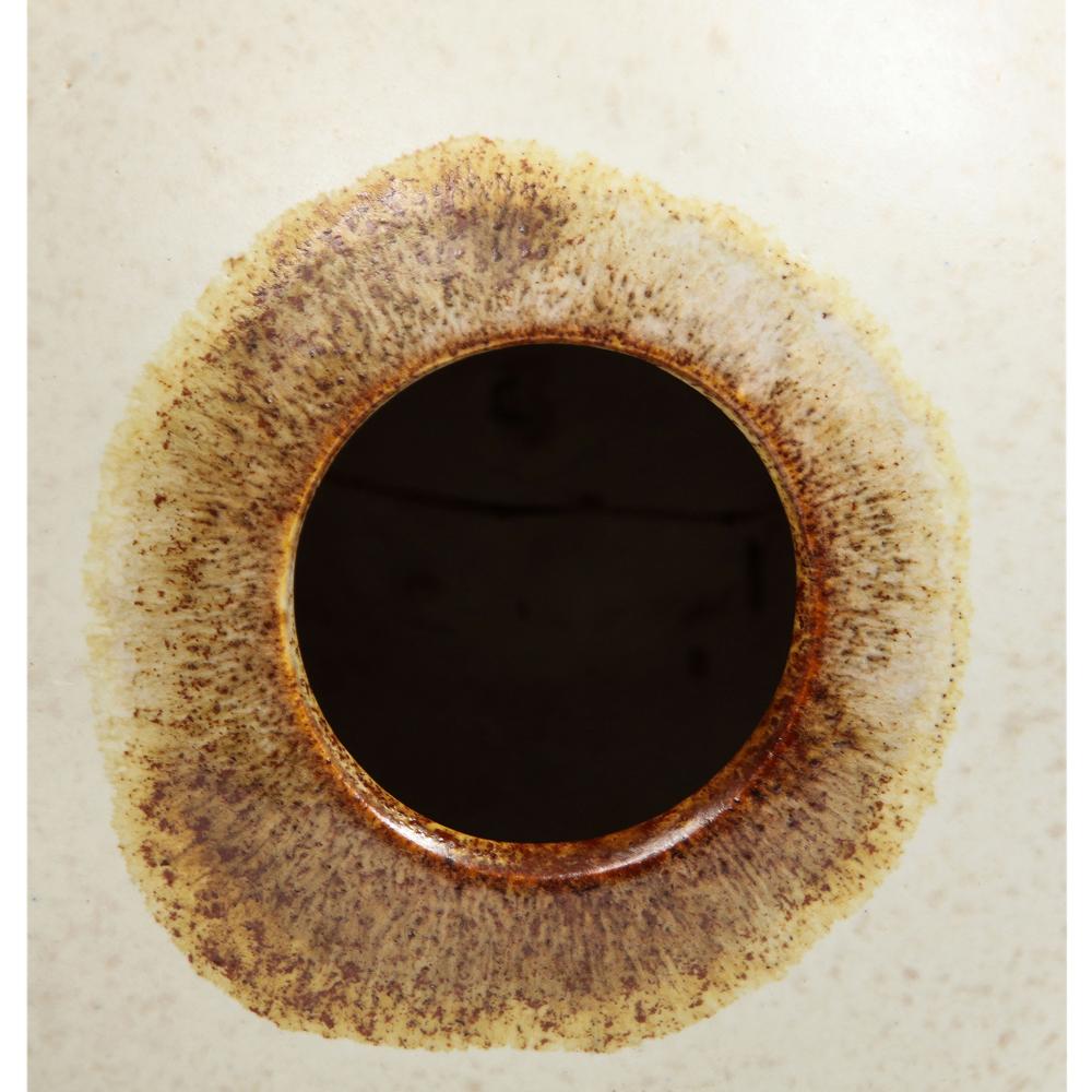 Vaso Alvino Bagni Raymor, sferico, bianco, marrone, tonalità della terra, firmato in vendita 8