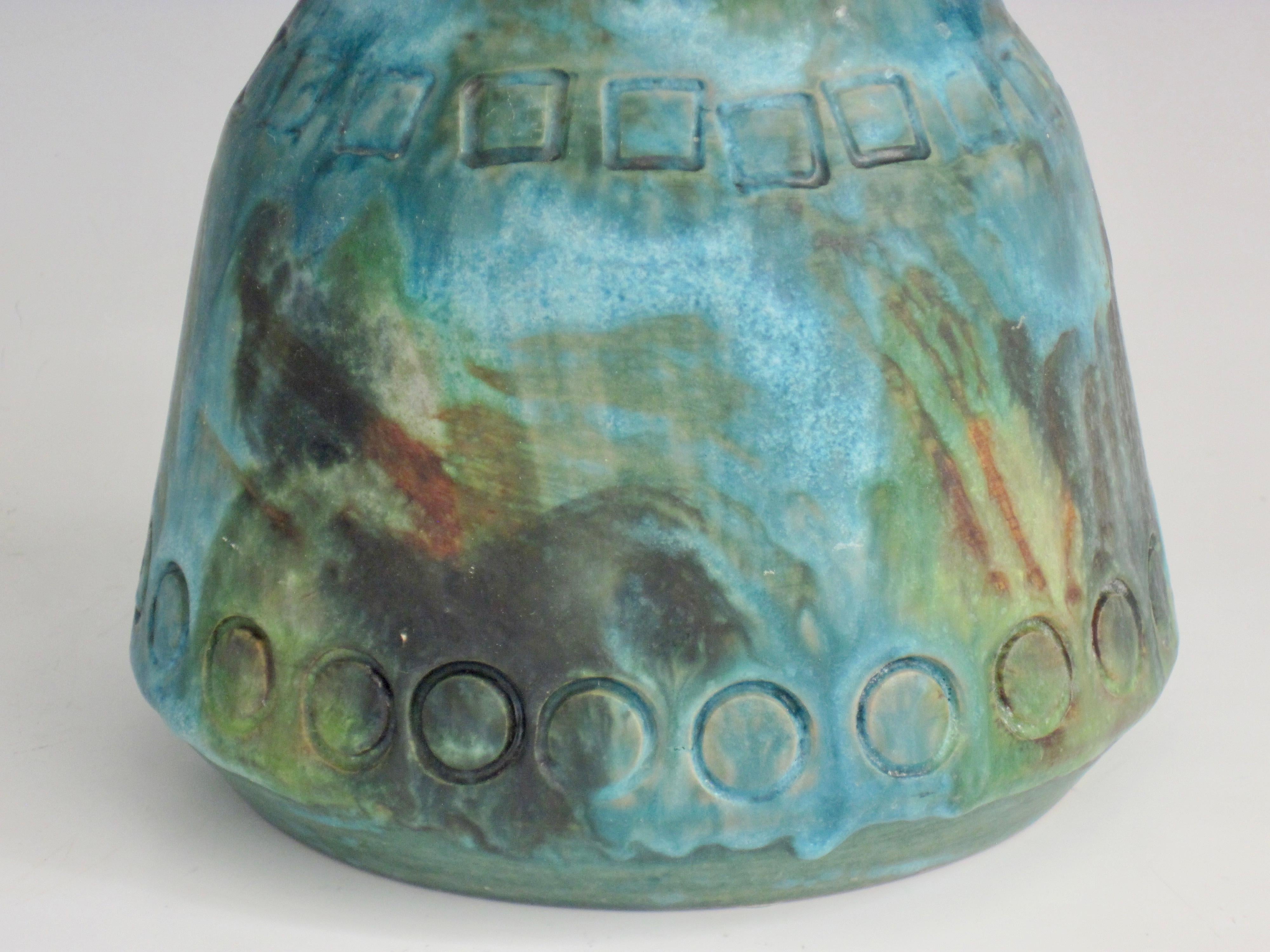 Alvino Bagni Pottery Vessel, Sea Garden Series, 1960s For Sale 3