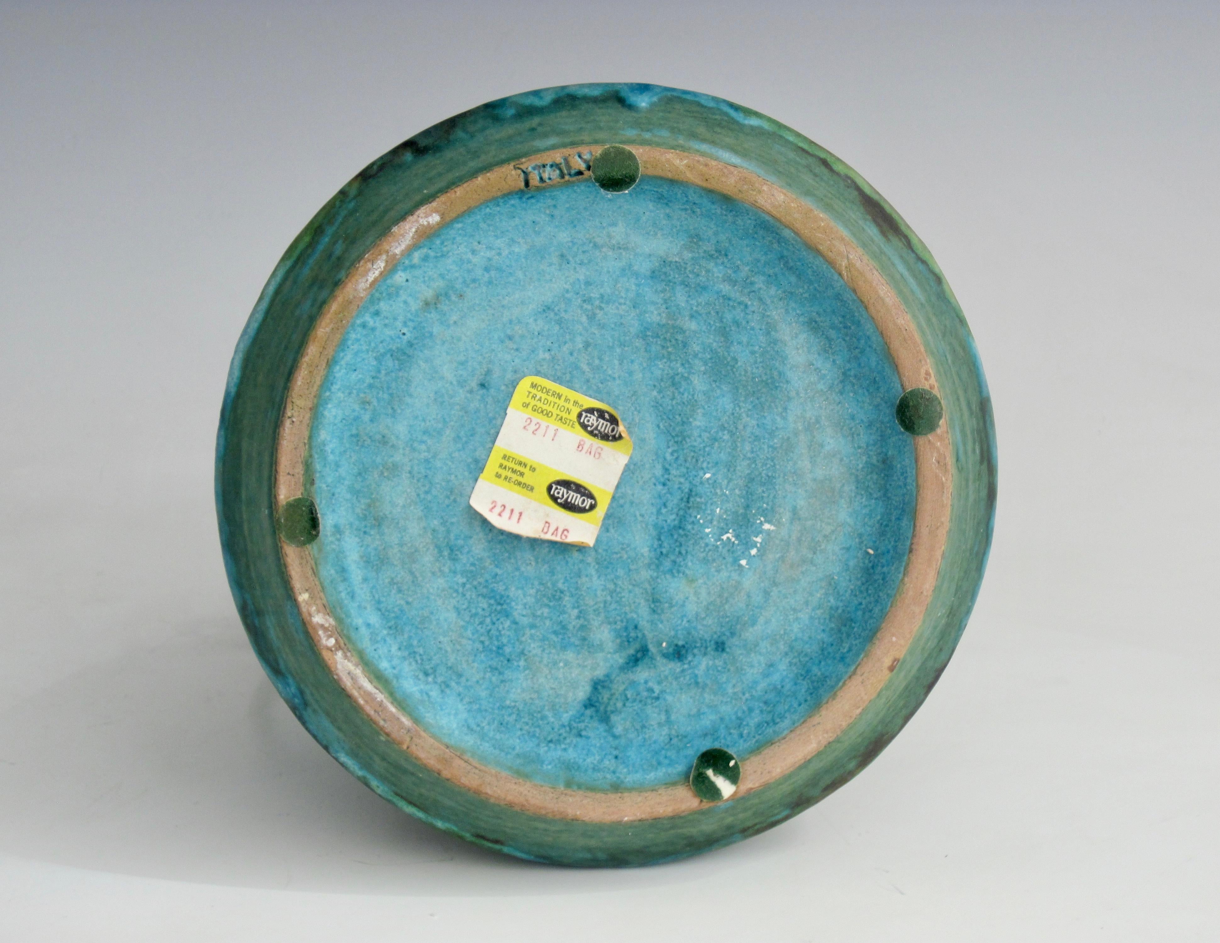 Vaso in ceramica Alvino Bagni, Serie Giardino Marino, anni '60 3