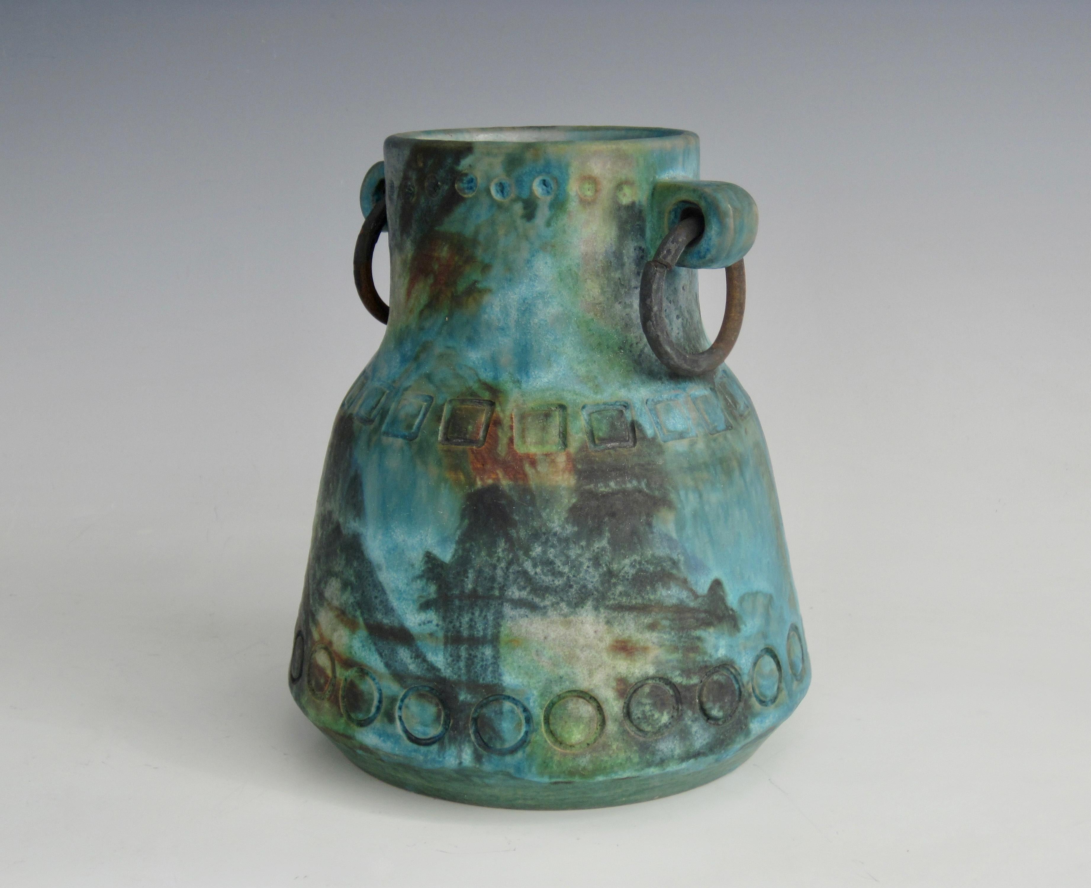 Vase en poterie Alvino Bagni, Série Sea Garden, années 1960 Bon état - En vente à Ferndale, MI