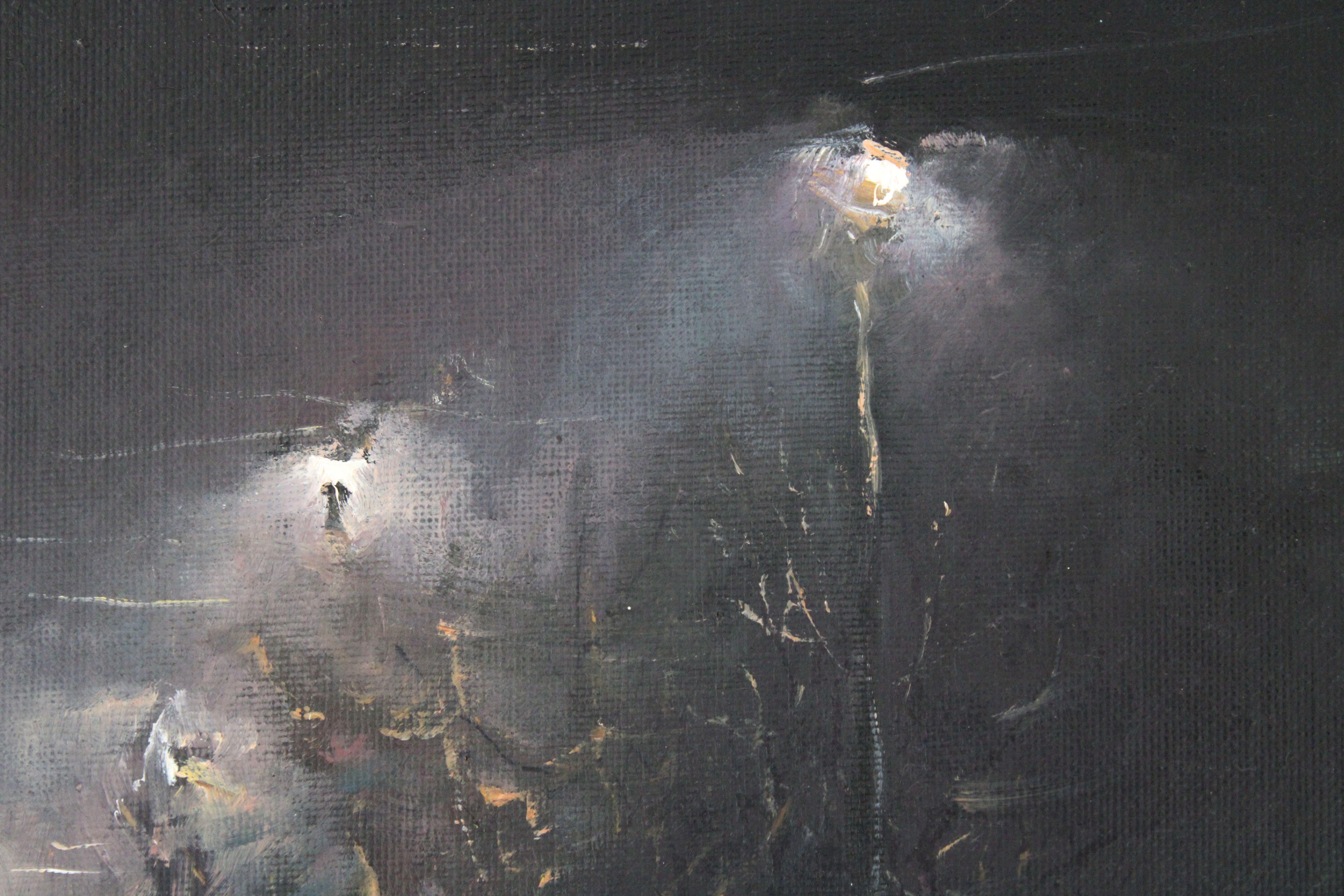 Ponte - Abstract Painting Nero di Alvis Zemzaris 