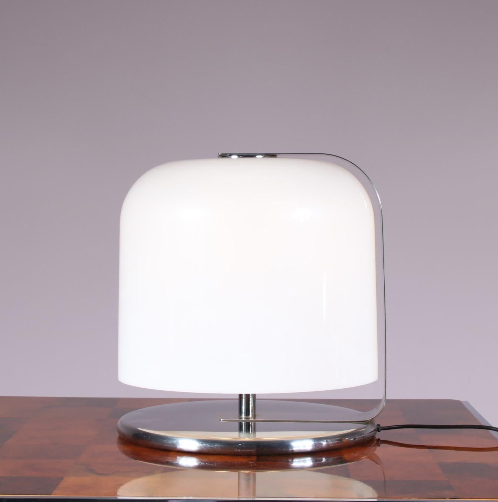 Chrome “Alvise” Lamp by Luigi Massoni for Guzzini, Italy 1960