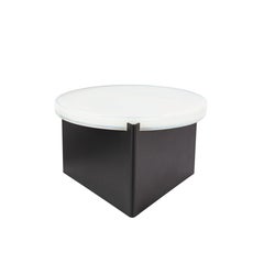 Table basse noire Alwa One Big White de Pulpo