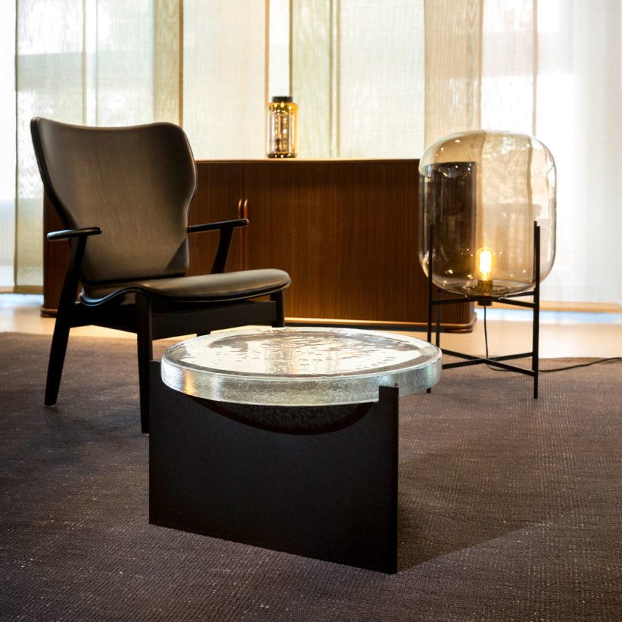Alwa One, Table, Blue, Black Base, European, 21st Century, Minimal In New Condition For Sale In Weil am Rhein, DE