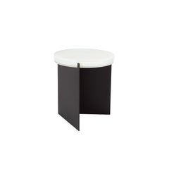 Alwa One White Black Side Table by Pulpo