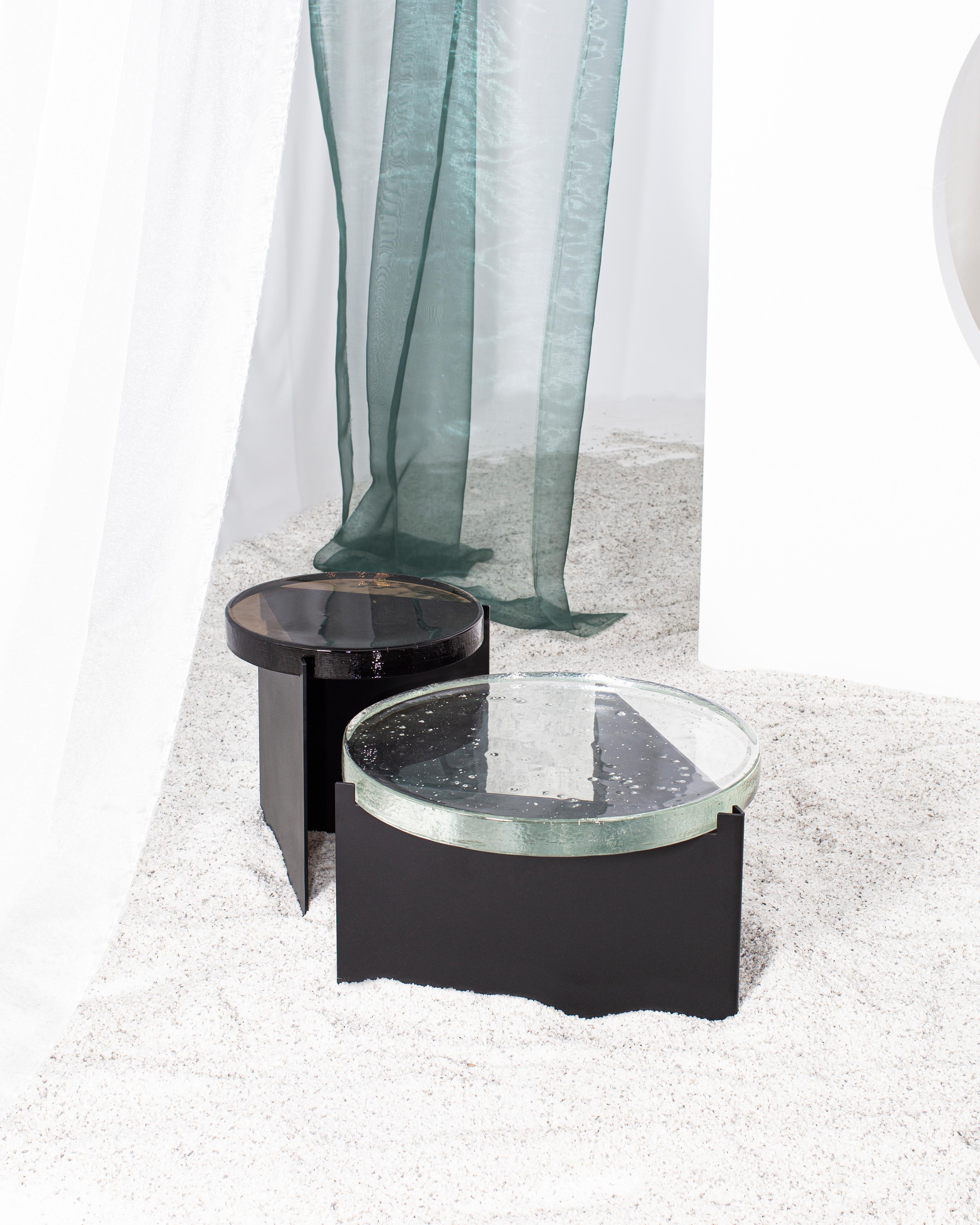 Alwa One White Black Side Table by Pulpo 2