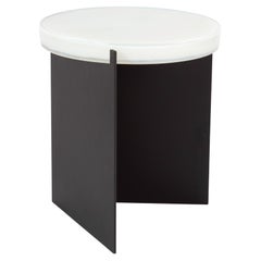 Alwa One White Black Side Table by Pulpo