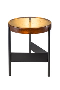 Alwa Two Amber Black Side Table by Pulpo