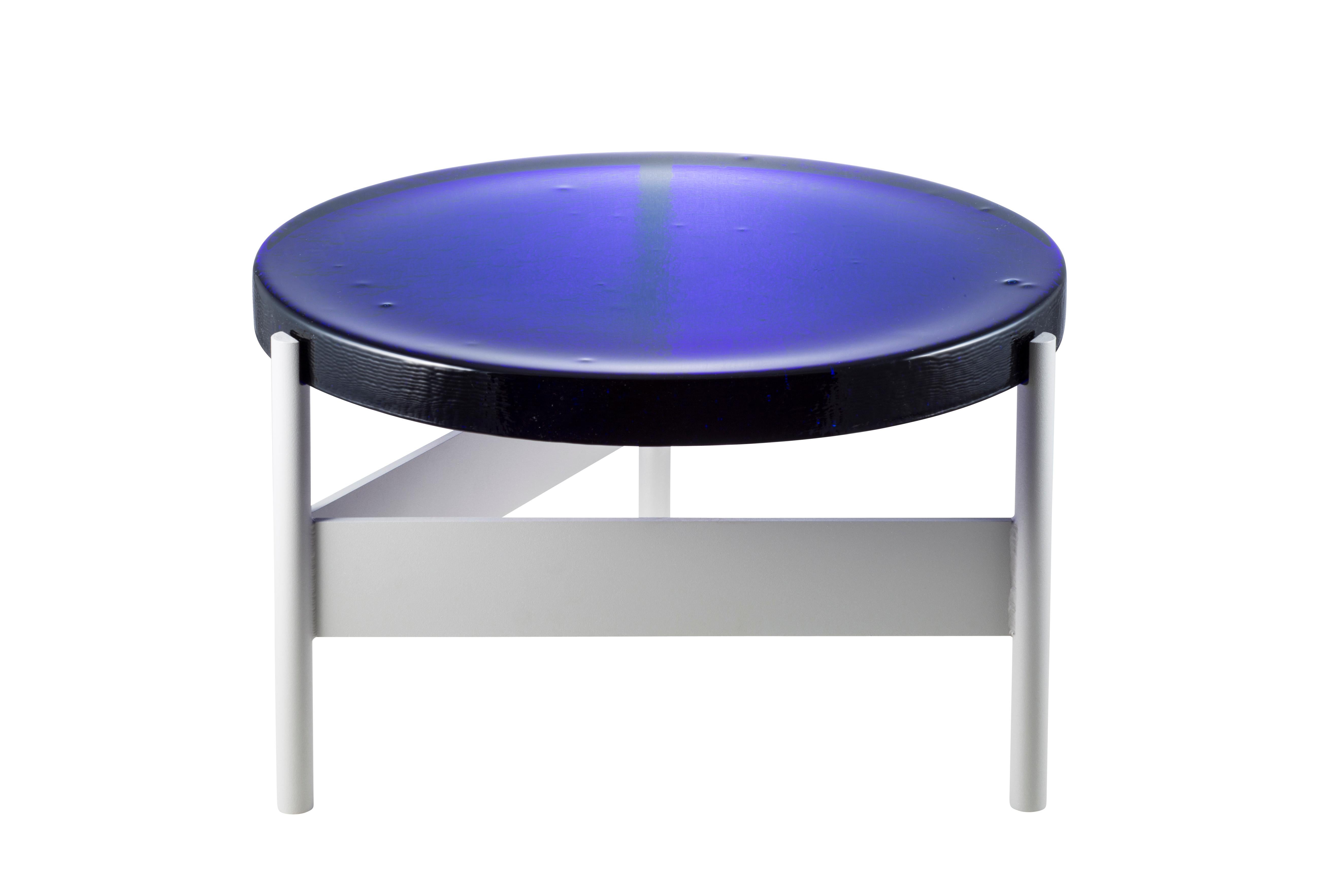 Postmoderno Tavolino Alwa Two Big Blue Black di Pulpo in vendita