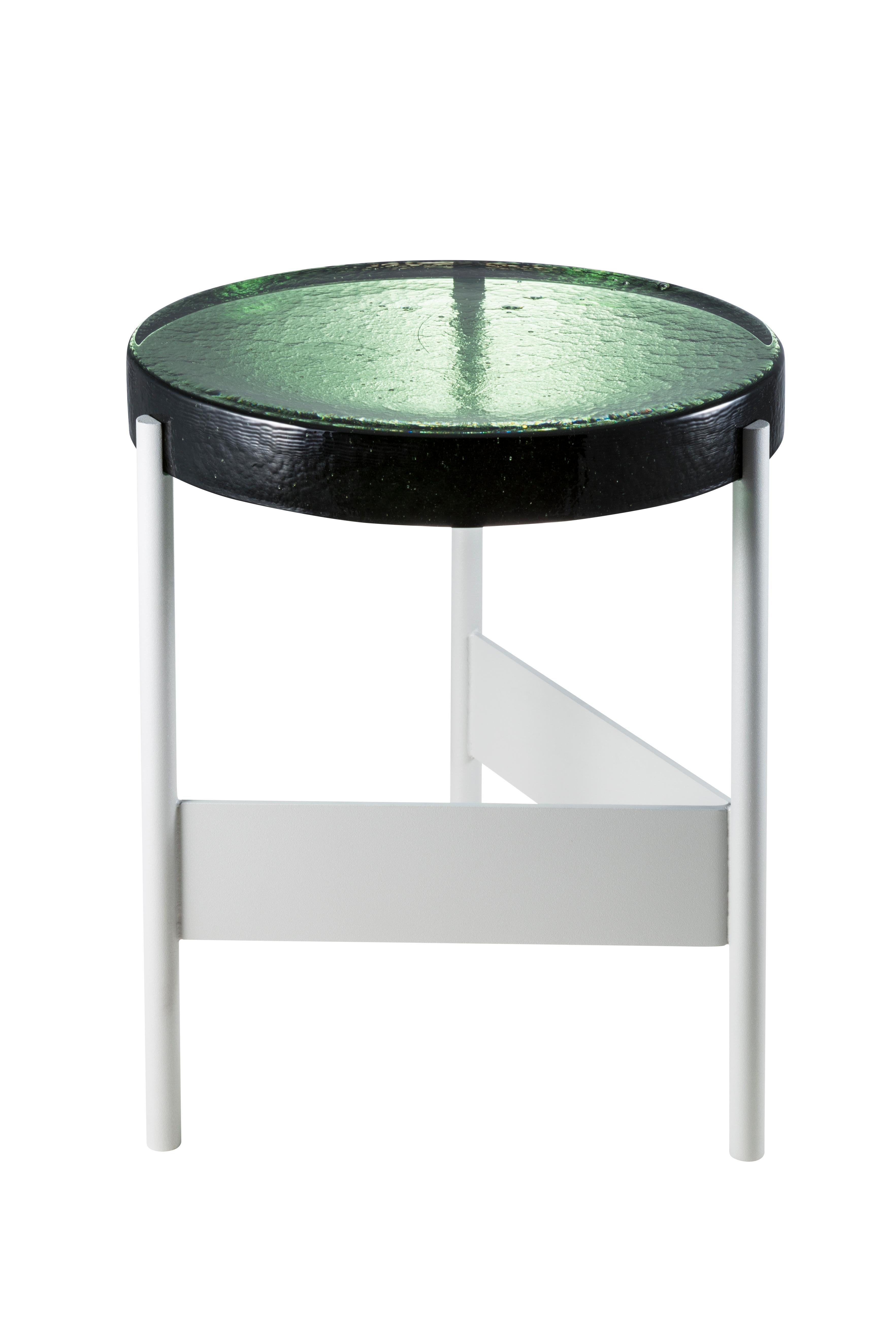 Post-Modern Alwa Two Green Black Side Table by Pulpo