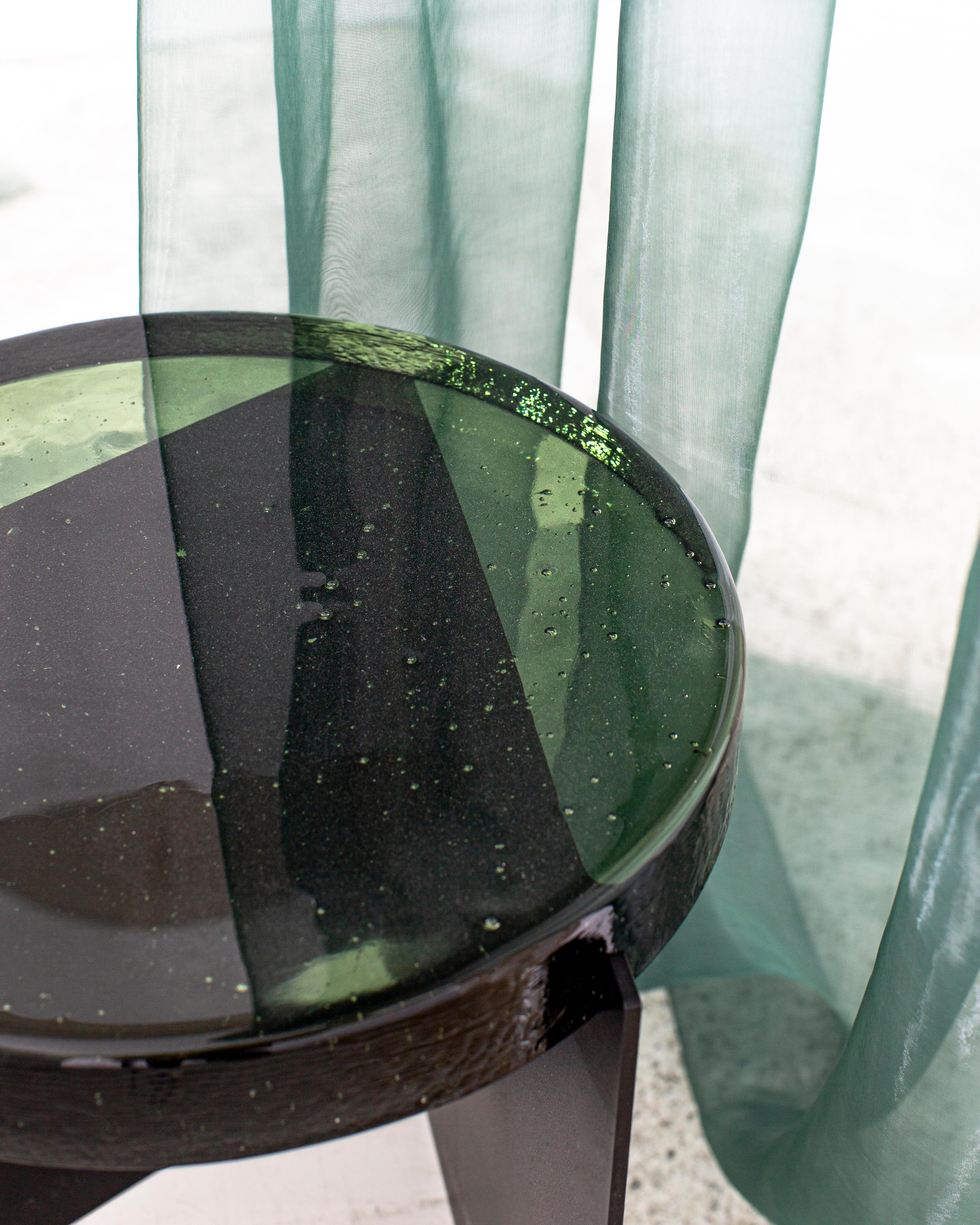 Alwa Two Green Black Side Table by Pulpo 1