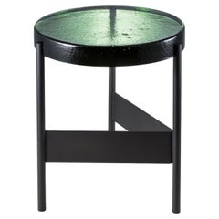 Table d'appoint Alwa Two, noire et verte, par Pulpo