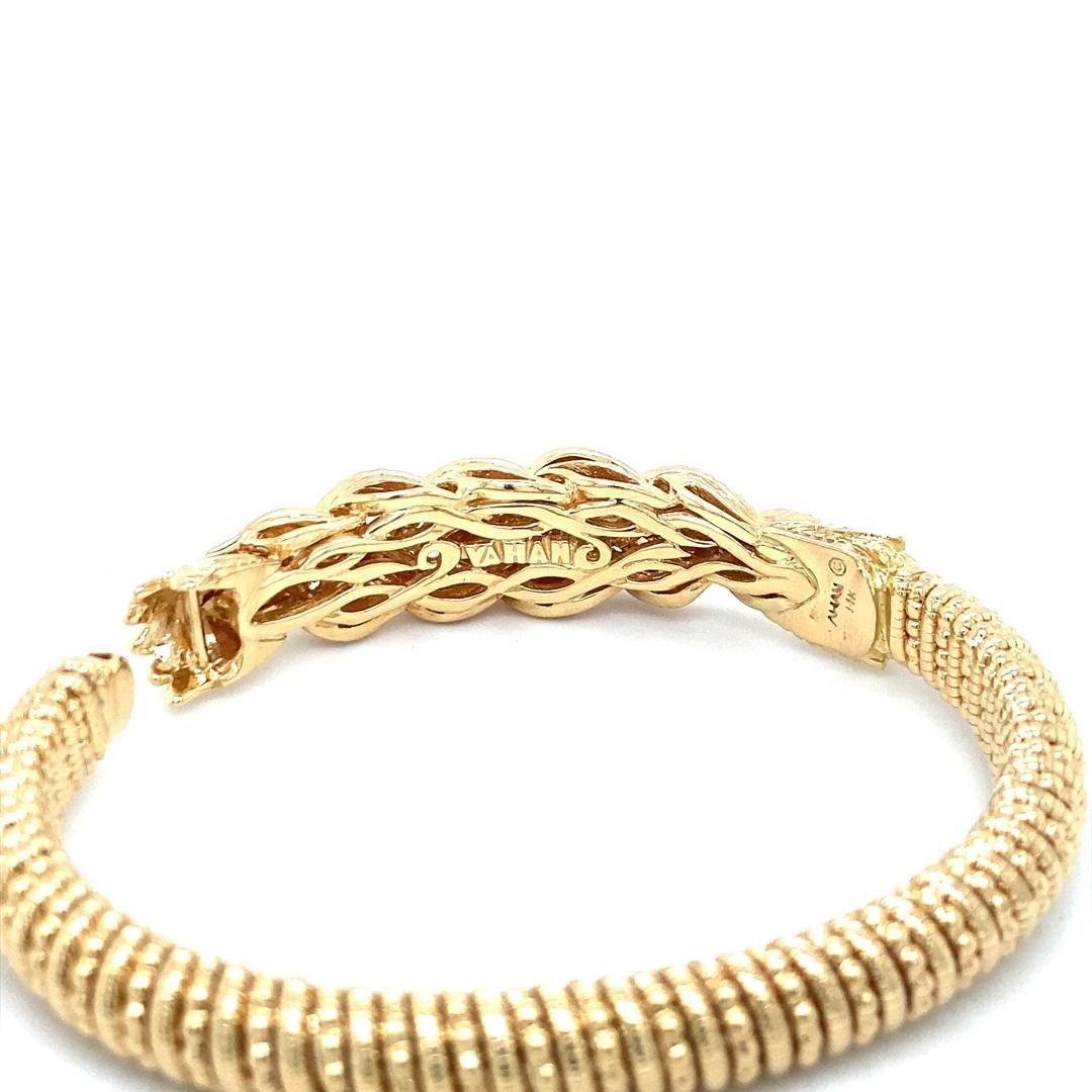 Women's or Men's  Alwand Vahan 14 Karat Gold Bracelet  For Sale