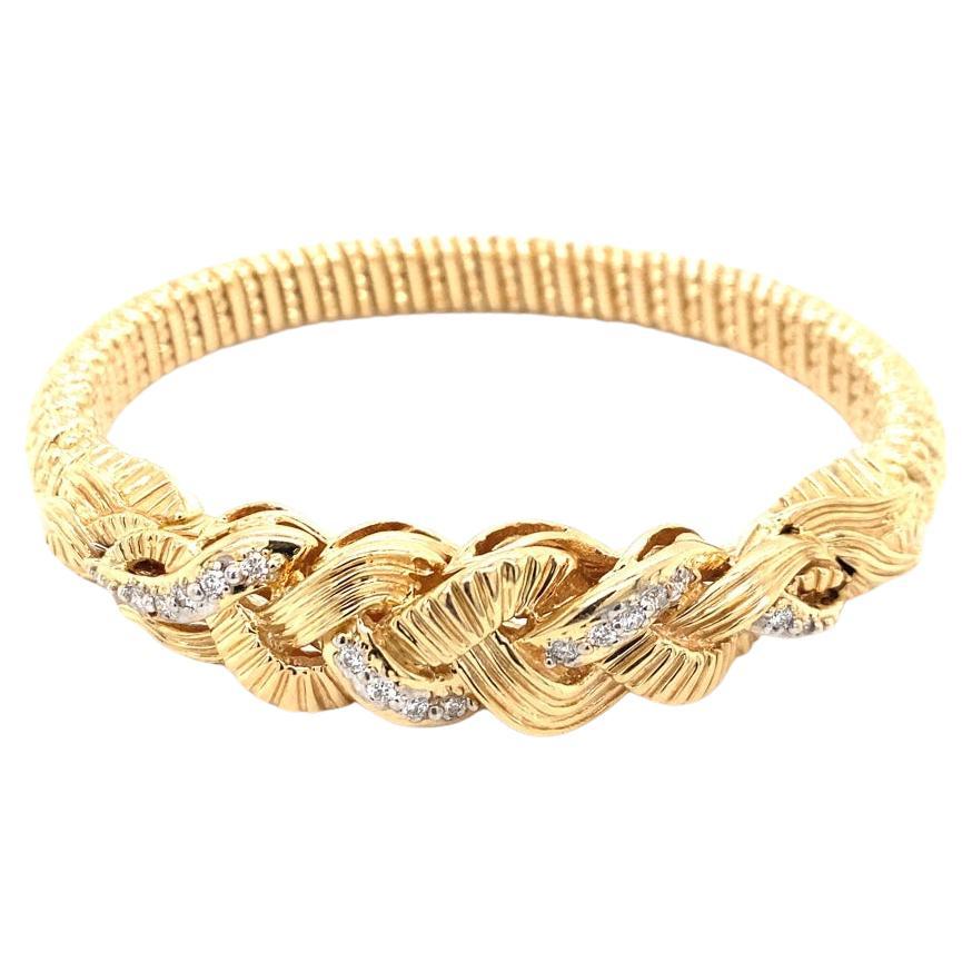  Alwand Vahan 14 Karat Goldarmband  im Angebot