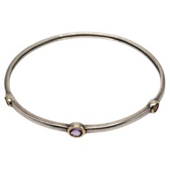 Alwand Vahan Sterlingsilber & 14K Lünette Set Edelsteinarmband #20670