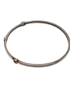 Alwand Vahan Sterling Silber & 14k Lünette Set Edelstein-Armband #20671