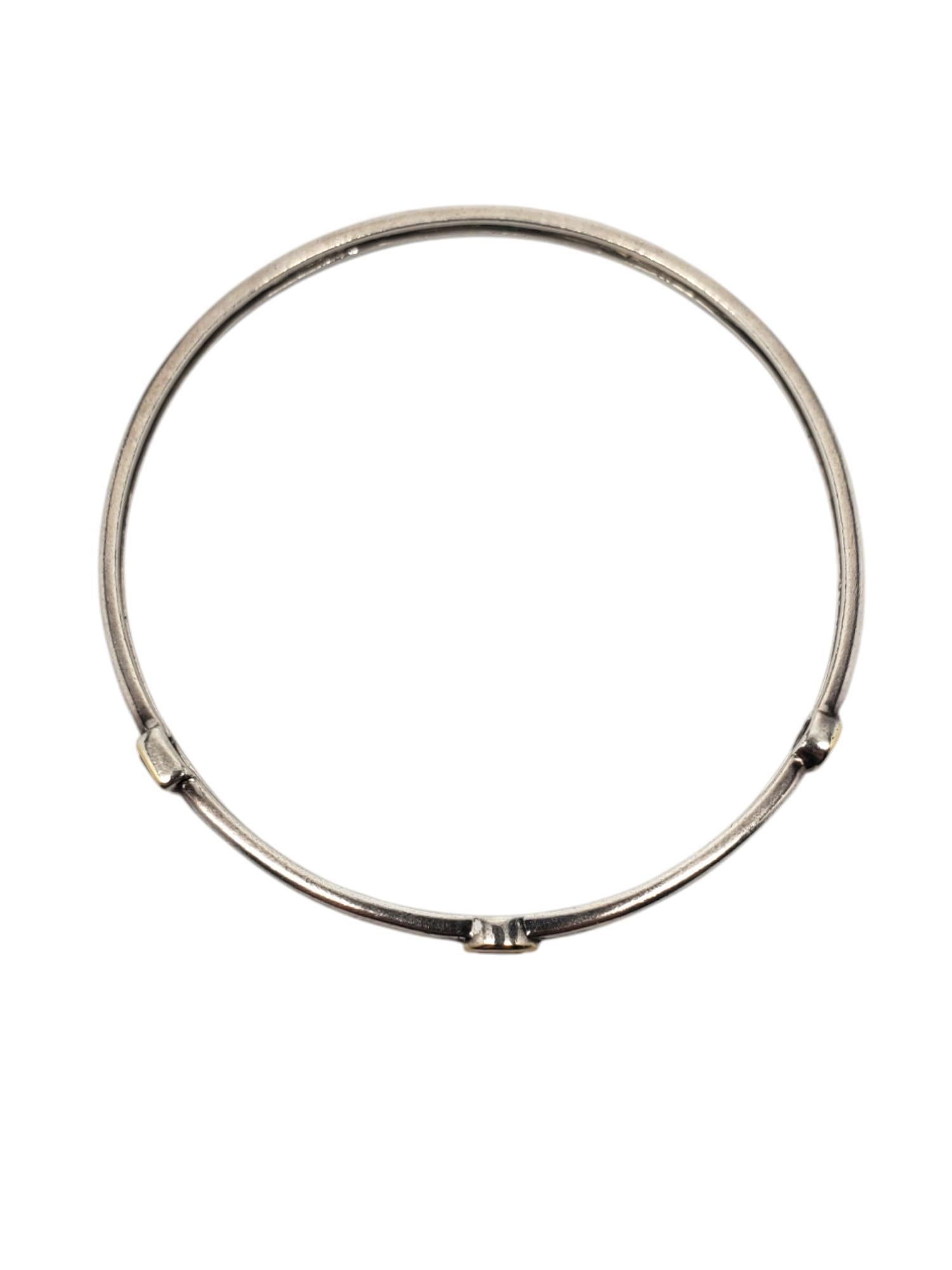 Women's Alwand Vahan Sterling Silver & 14k Bezel Set Gemstone Bracelet #20671 For Sale