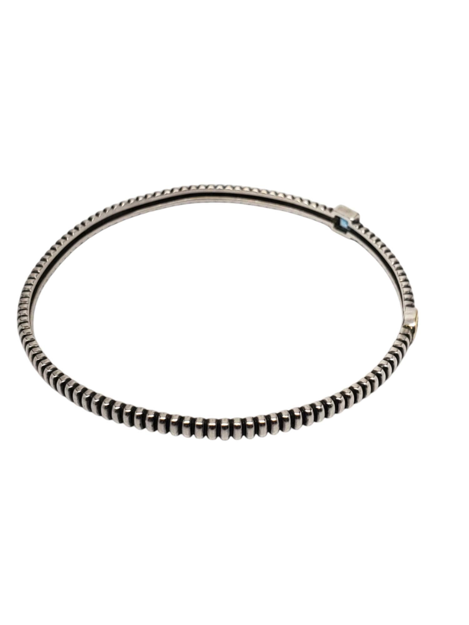 Pulsera brazalete Alwand Vahan de plata de ley y piedras preciosas de 14k #20672 en venta 1