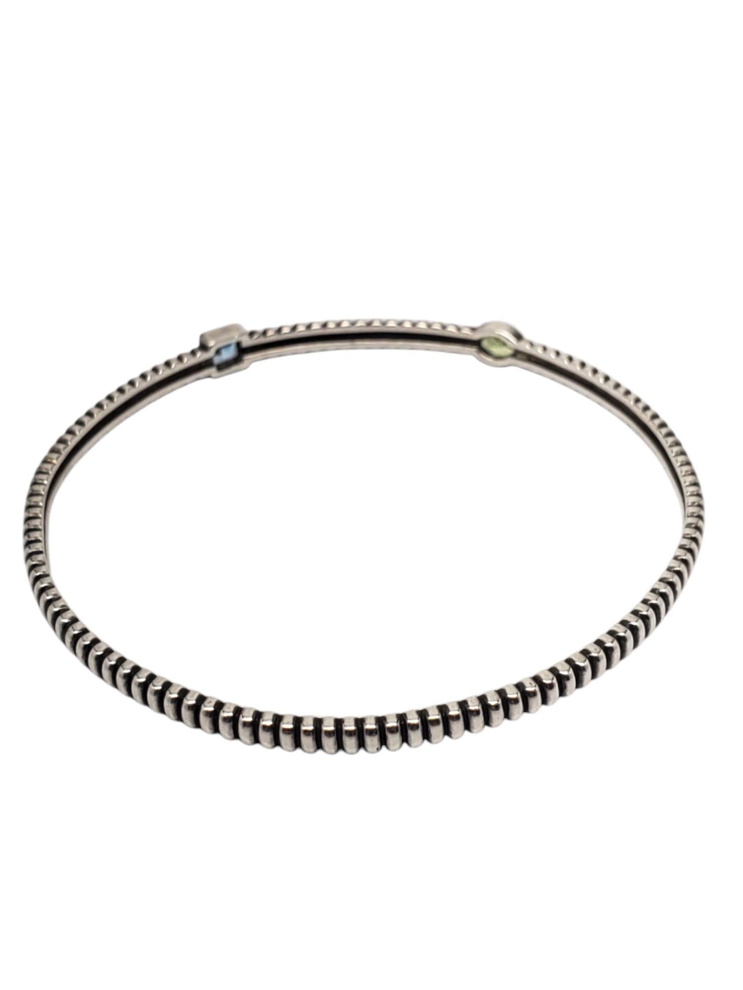 Pulsera brazalete Alwand Vahan de plata de ley y piedras preciosas de 14k #20672 en venta 2