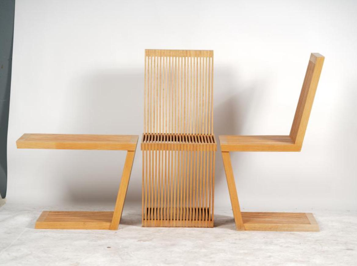 Alwy Visschedyk : Paire de chaises et table Bon état - En vente à Los Angeles, CA