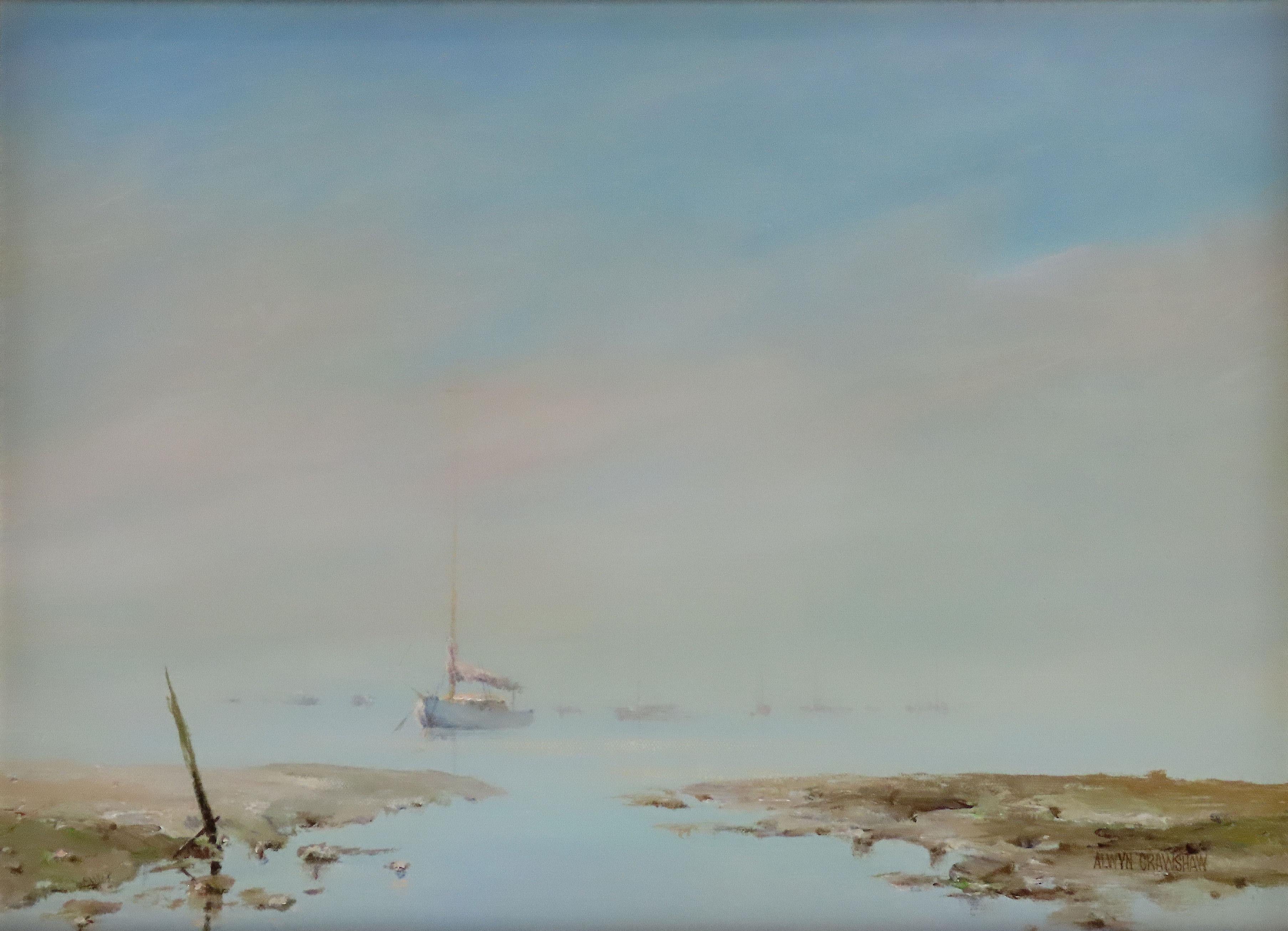 Ölgemälde auf Leinwand, Alwyn Crawshaw, „Evening Light“, Ölgemälde im Angebot 2
