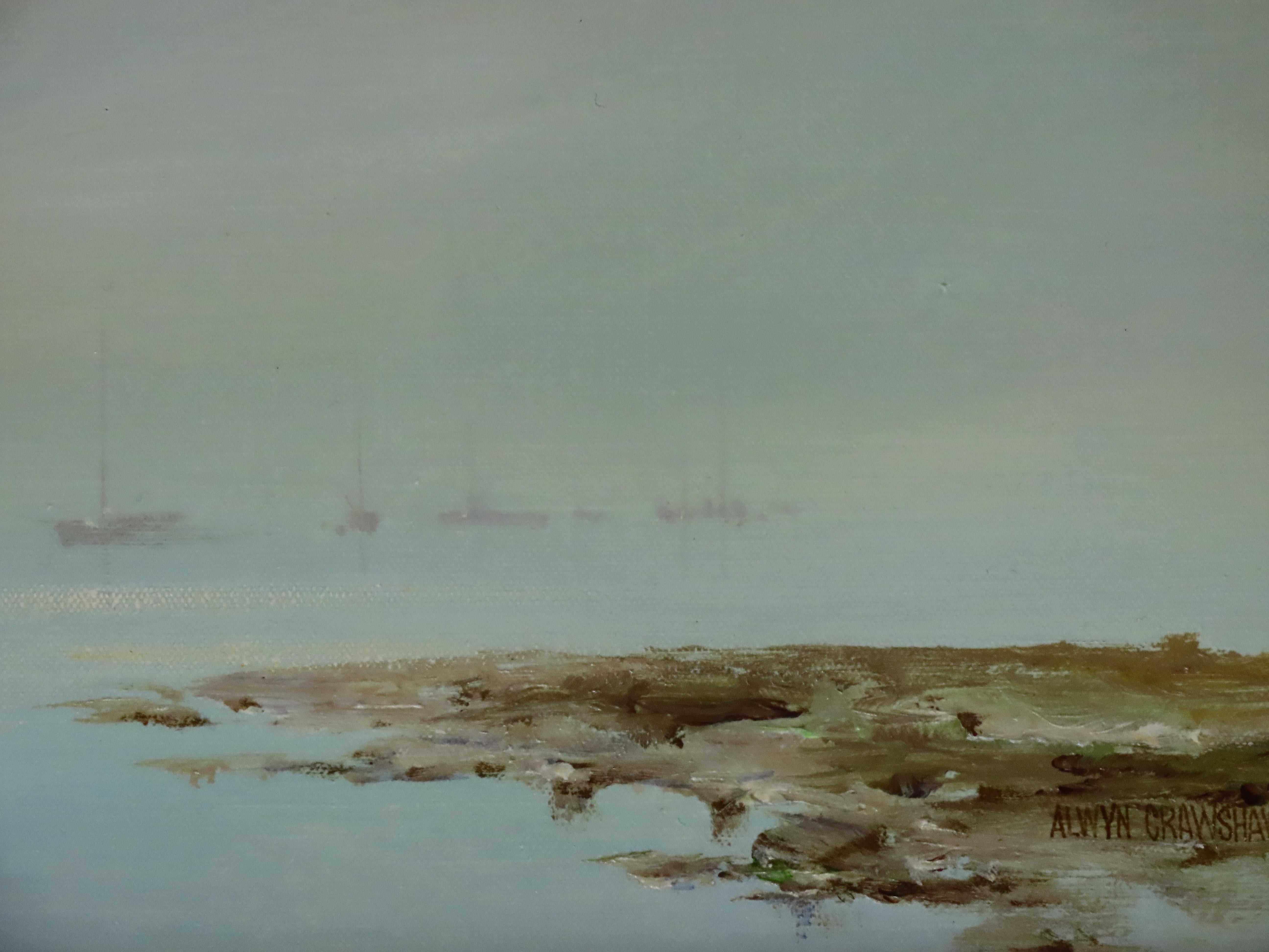Ölgemälde auf Leinwand, Alwyn Crawshaw, „Evening Light“, Ölgemälde im Angebot 4