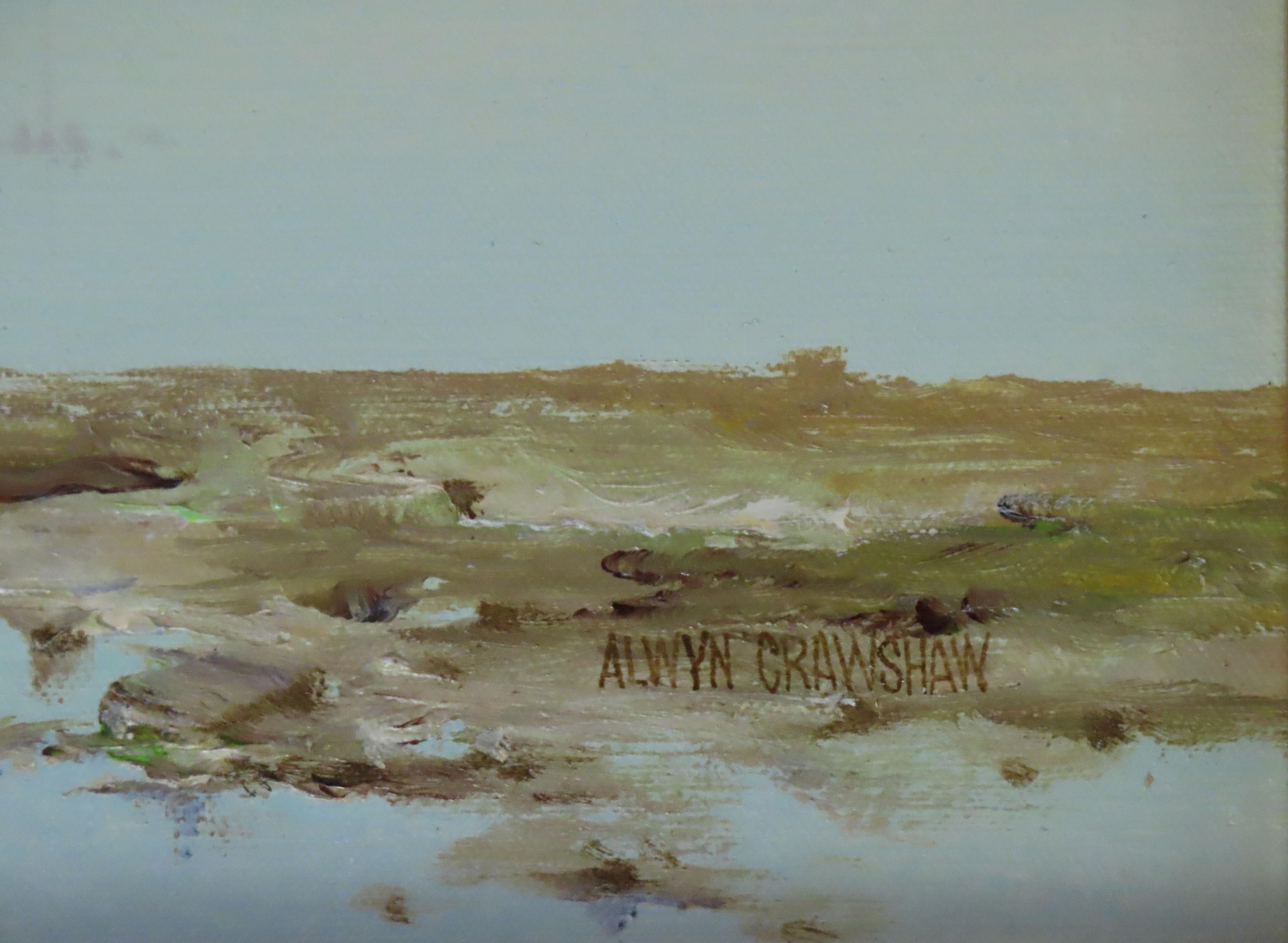 Ölgemälde auf Leinwand, Alwyn Crawshaw, „Evening Light“, Ölgemälde im Angebot 5