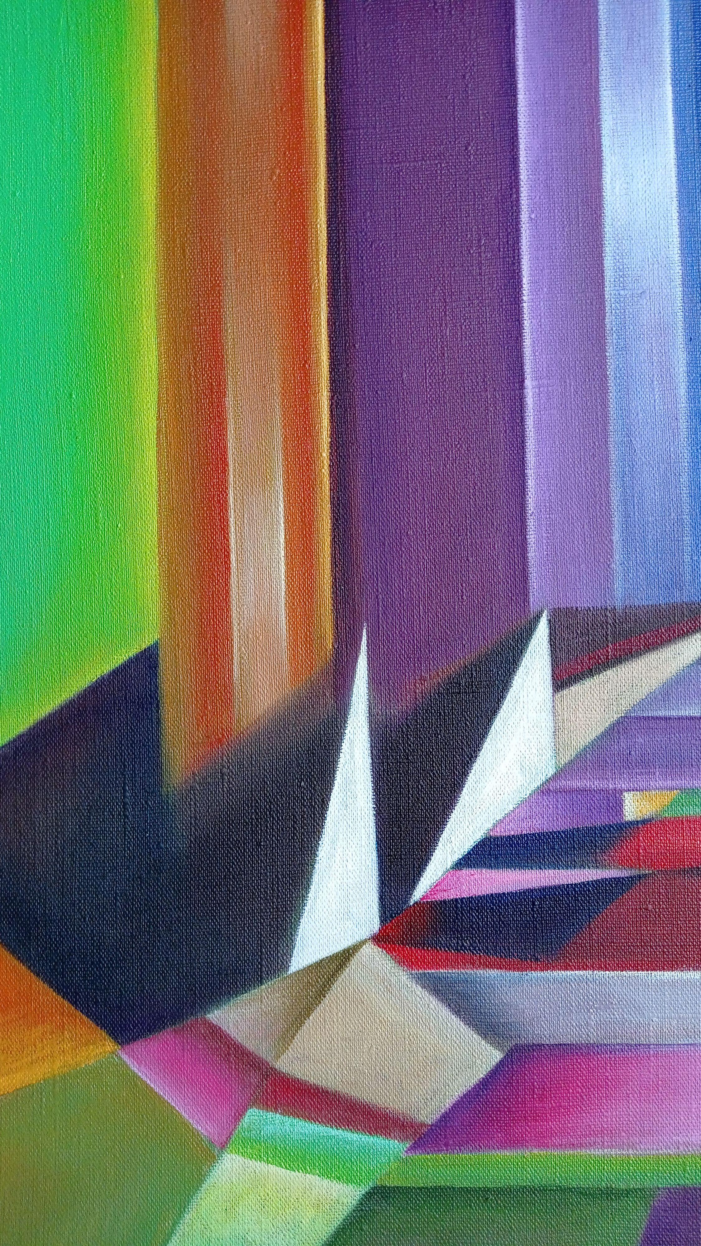 Porte dei tuoi sogni. 2023., olio su lino, 140x120 cm 4 pz. - 70x60 cm in vendita 2