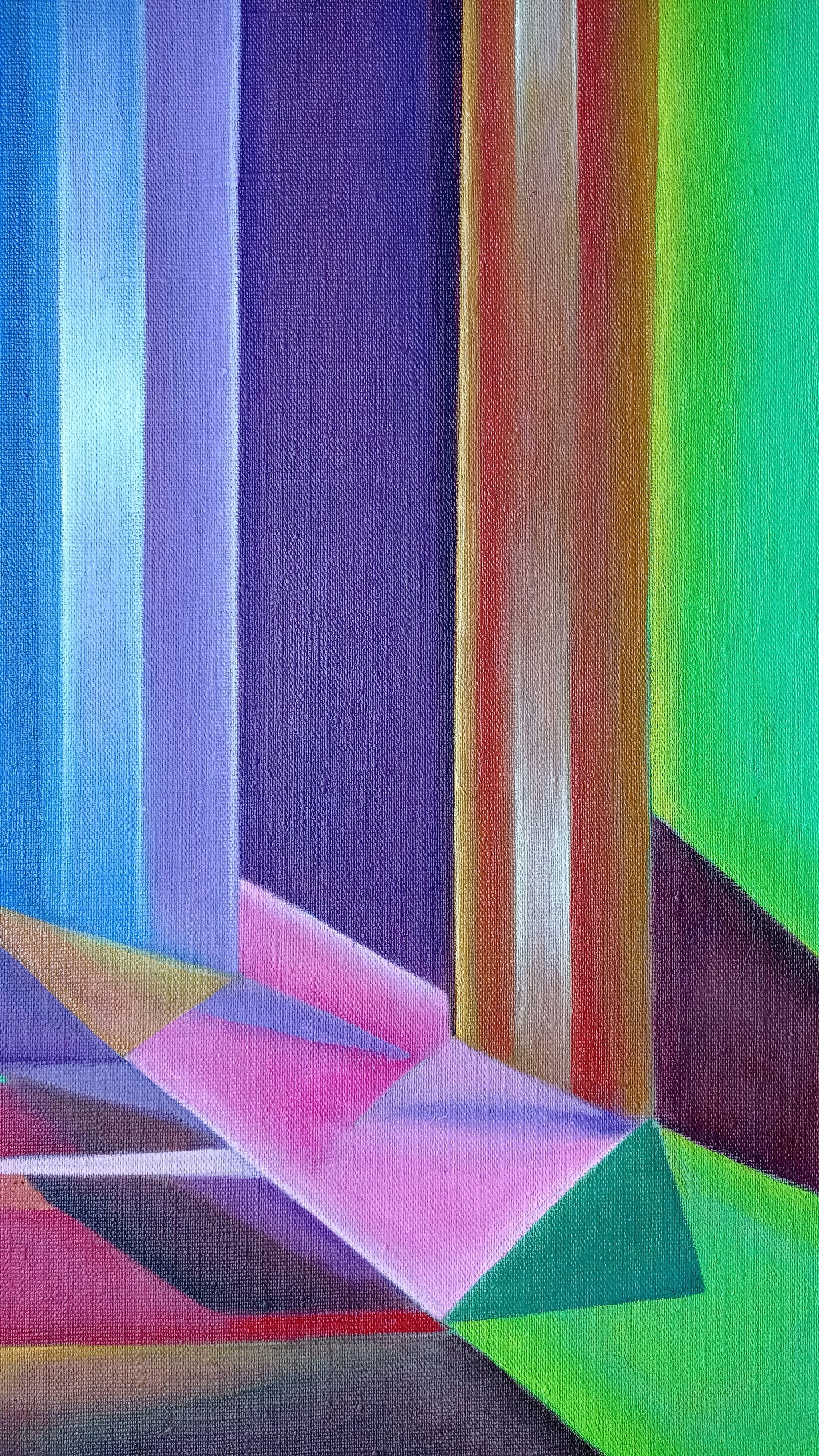 Porte dei tuoi sogni. 2023., olio su lino, 140x120 cm 4 pz. - 70x60 cm in vendita 3