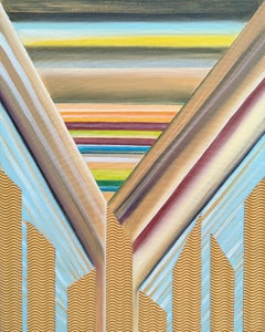 Sandspiel 1. 2023, Leinwand, Öl, Collage, 50x40 cm