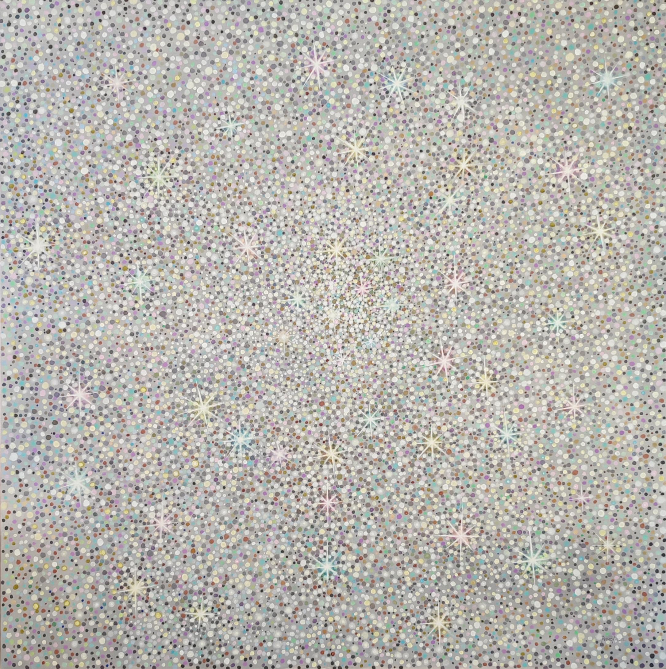 Soul shining 2025 oil on canvas 120x120 cm