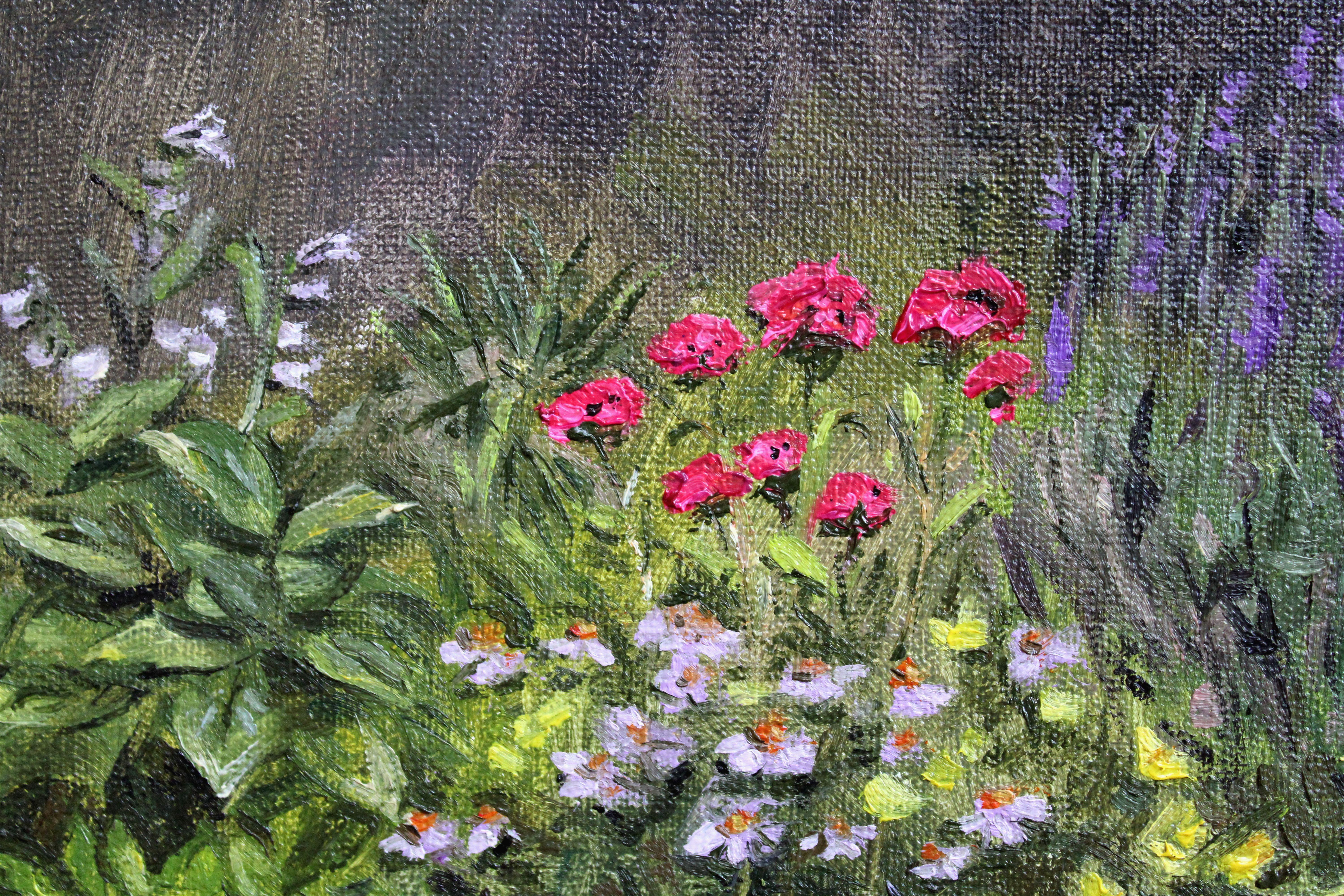 Summer flowers. 2023. Canvas, oil, 15x20 cm For Sale 1
