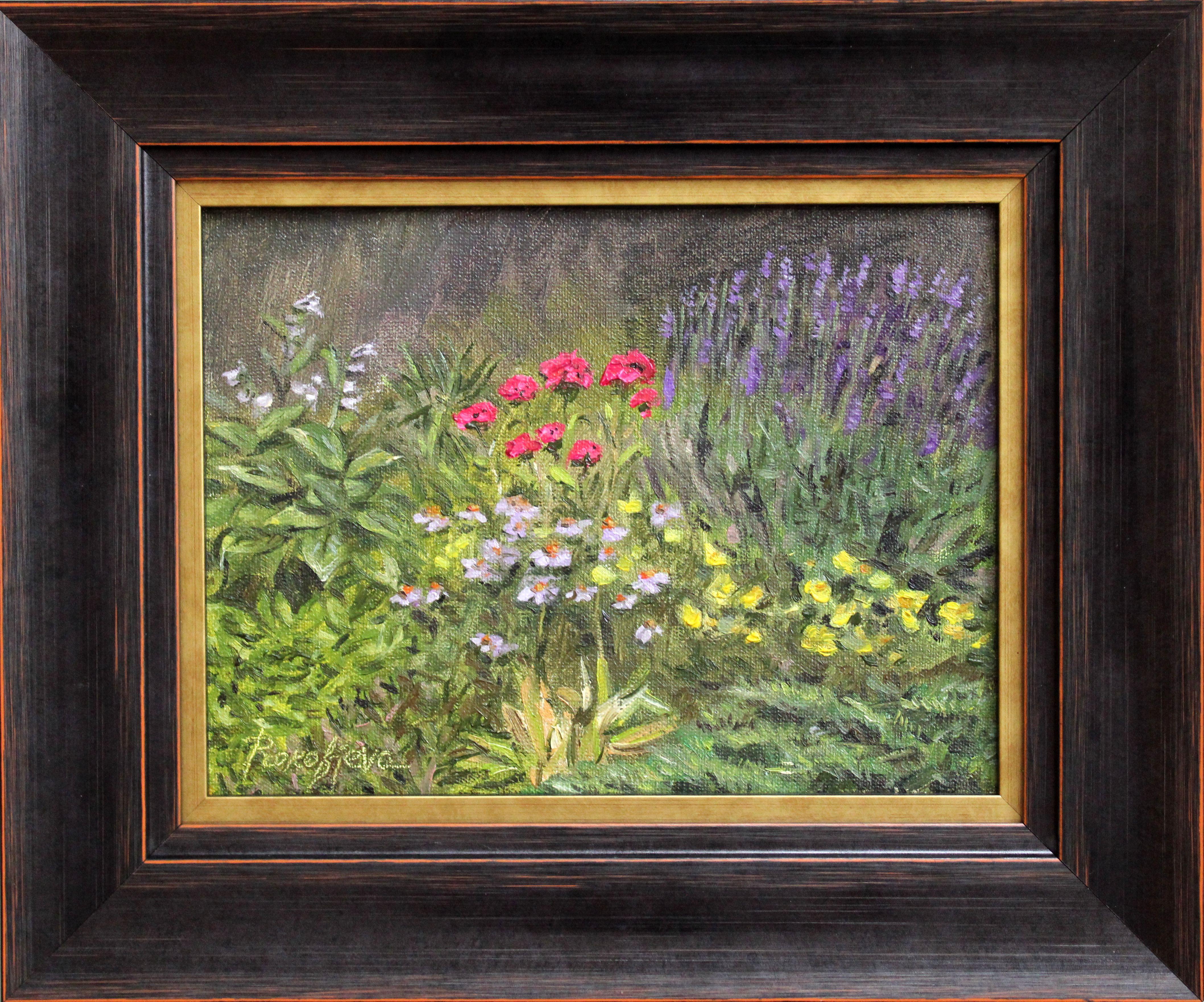 Summer flowers. 2023. Canvas, oil, 15x20 cm For Sale 5