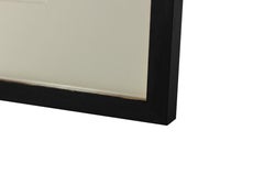 Saturated Red Bay Area Figure 1950-60s Distemper Painting