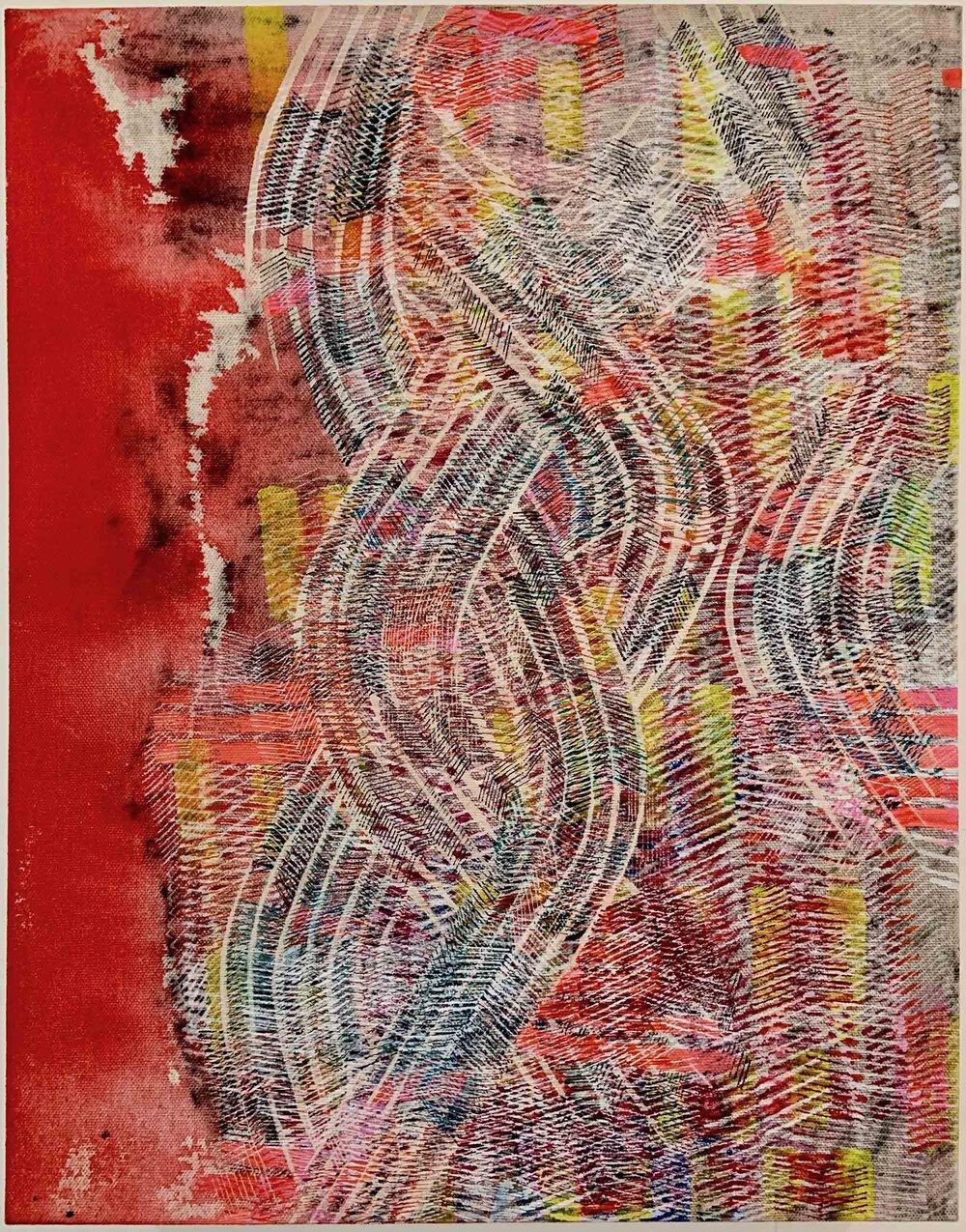 Alyse Rosner Abstract Painting - Heat