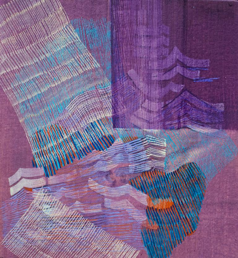 Alyse Rosner Abstract Painting - Iteration (veil) 