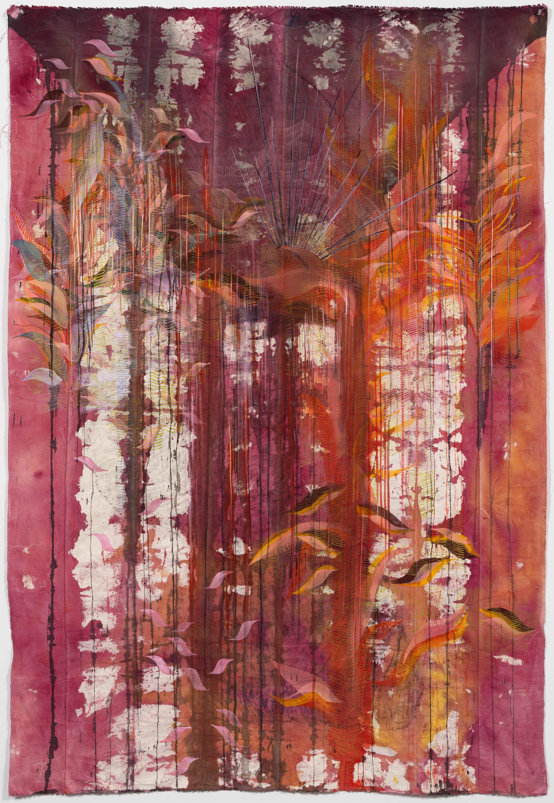 Alyse Rosner Abstract Painting – Einfach die Luft anhalten