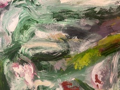 Contemporary Floral Abstract Painting, Armory Flowers