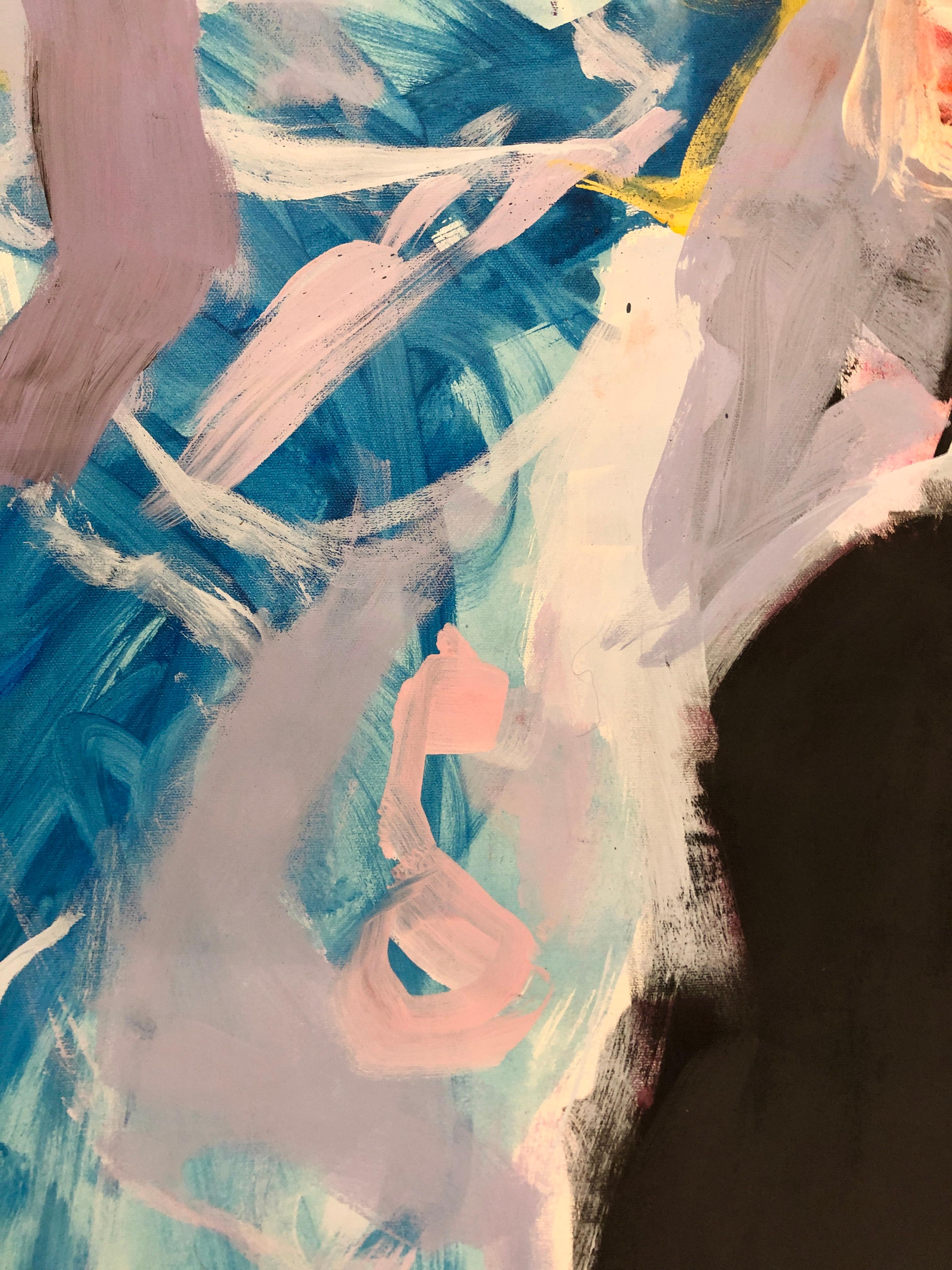 Insonnia: Pittura ad olio contemporanea astratta e colorata - Painting Espressionismo astratto di Alysha Grace Marko